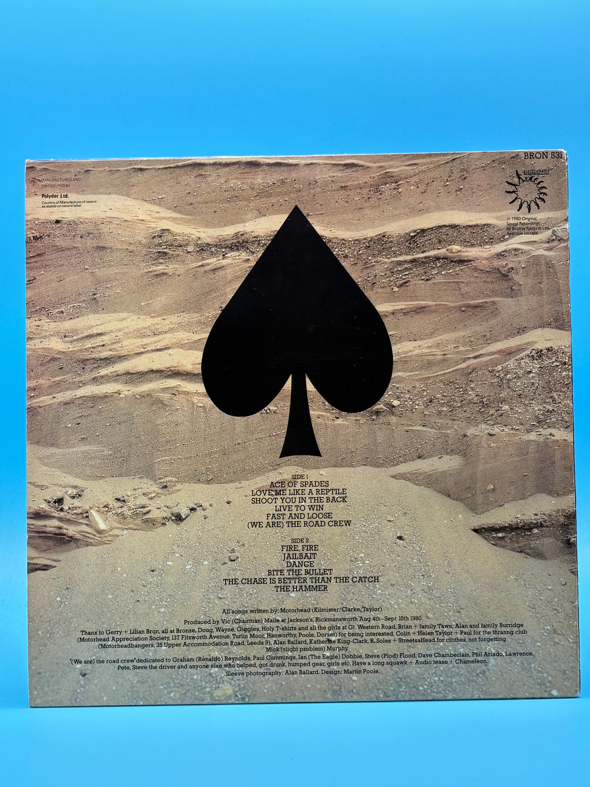 Motorhead - Ace Of Spade Gold Vinyl Label Error