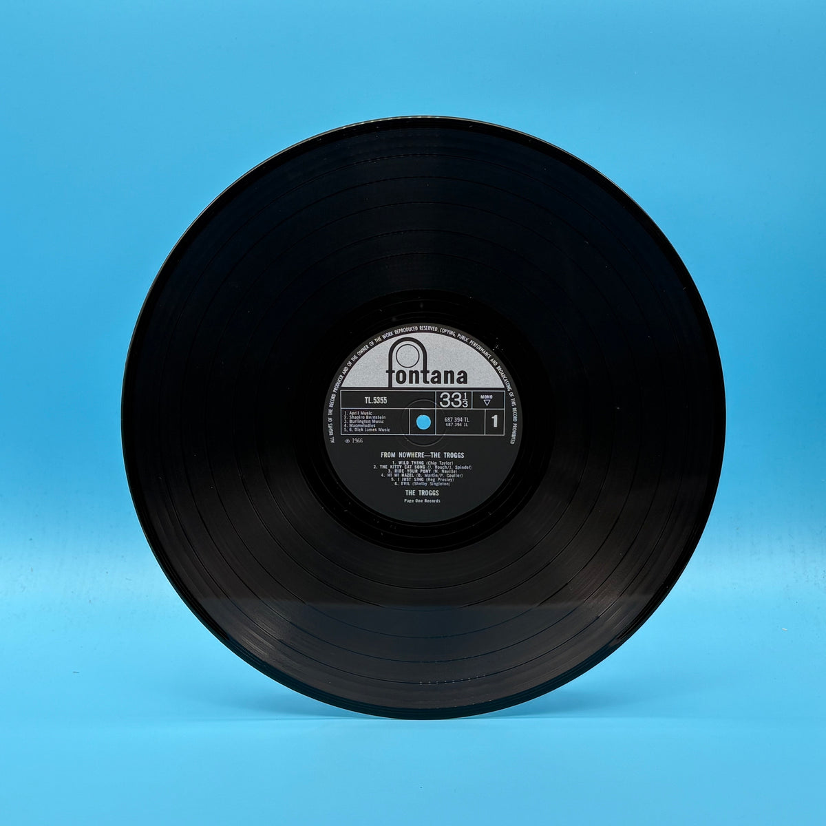 The Troggs - From Nowhere UK Mono Vinyl