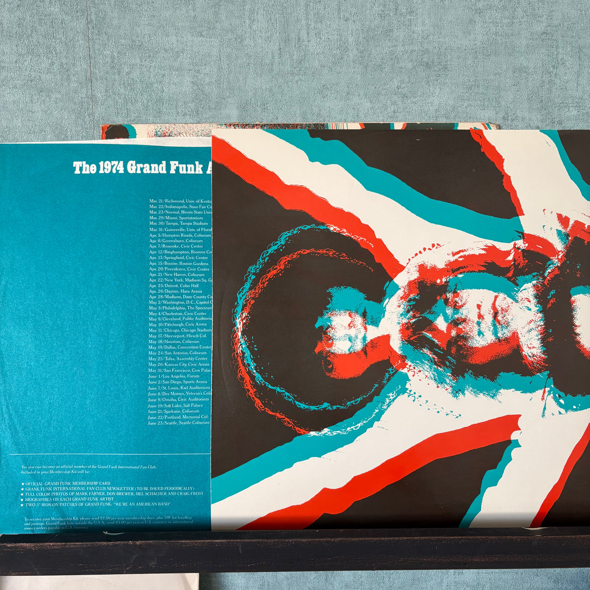 Grand Funk - Shinin' On - 3D Glasses Attached - Factory Sample - VINYL