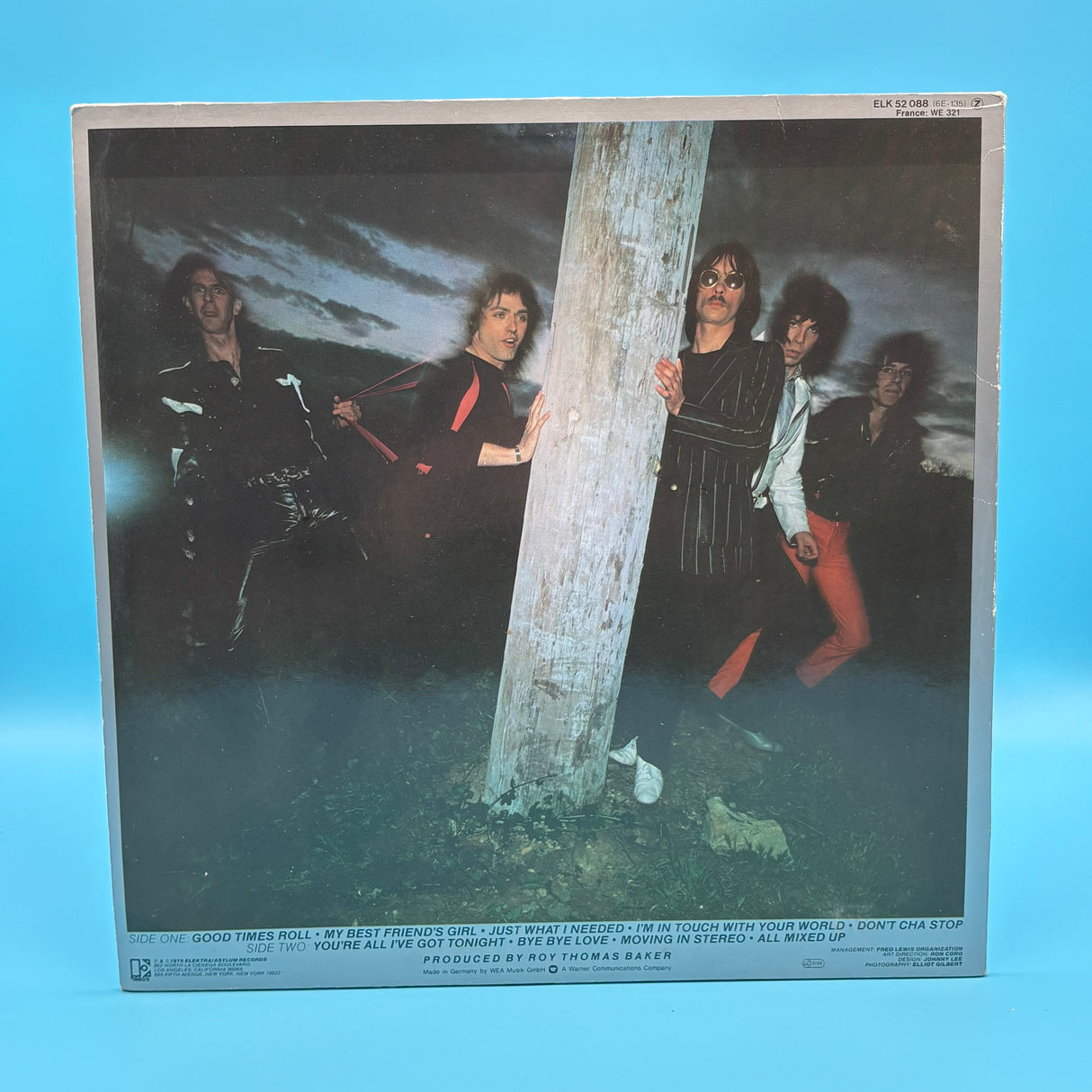 The Cars - Self Titled Elektra Vinyl