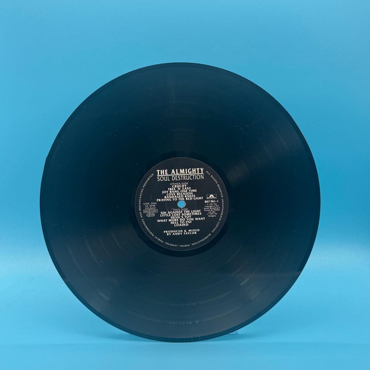 The Almighty - Soul Destruction Vinyl