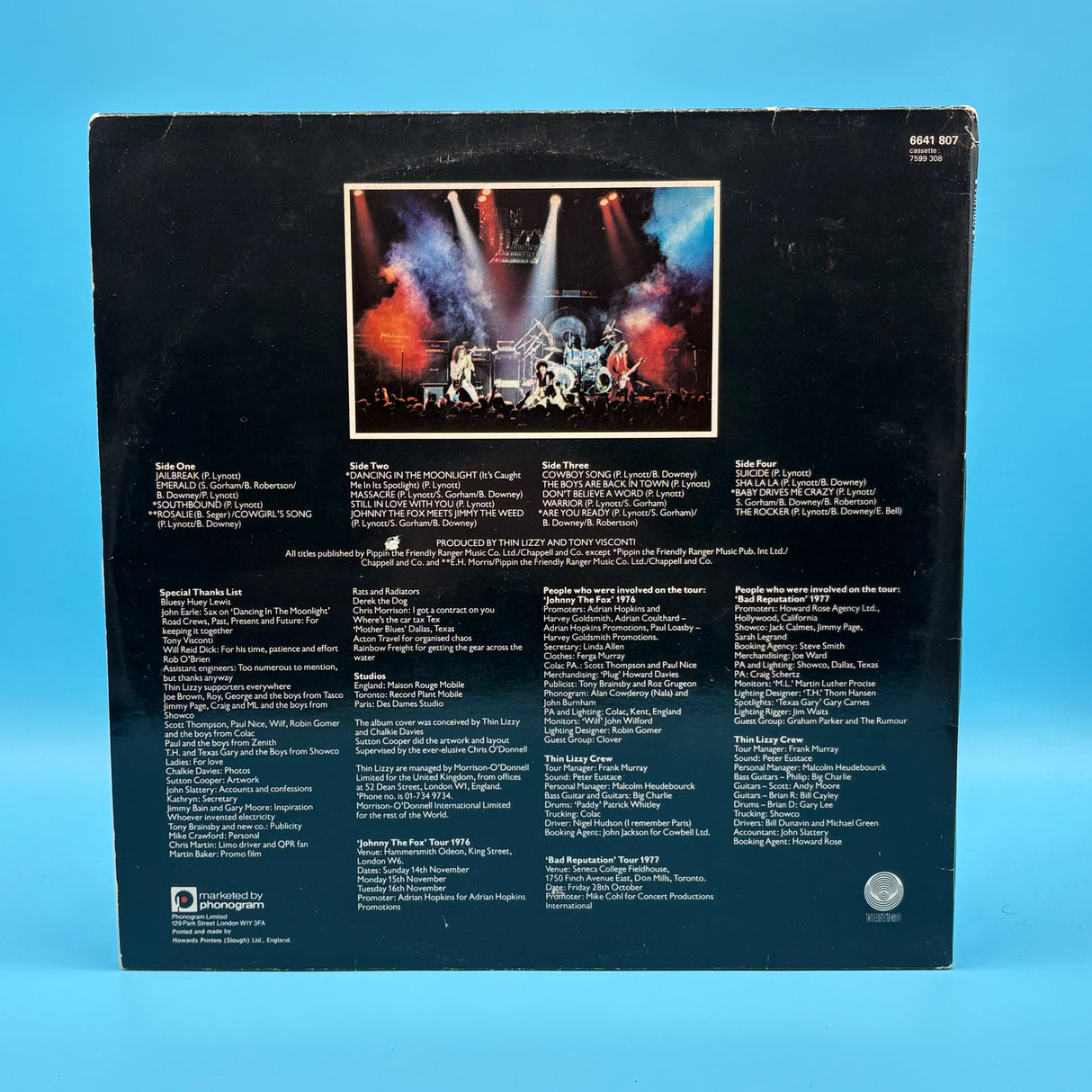 Thin Lizzy - Live And Dangerous Live Album Vinyl