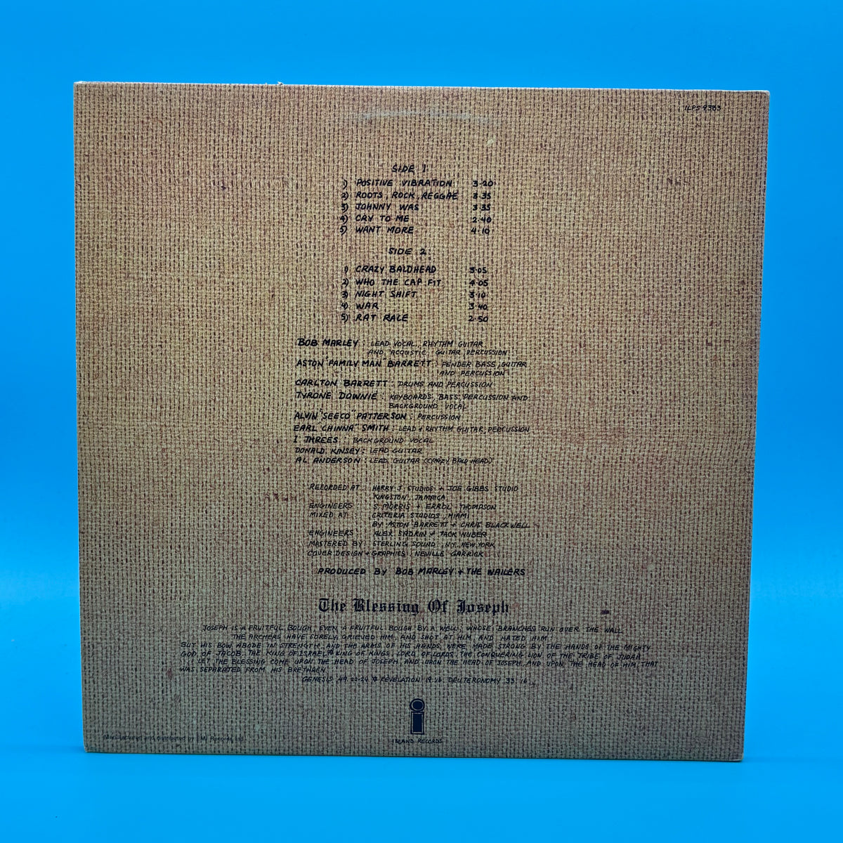 Bob Marley - Rastaman Vibration Vinyl