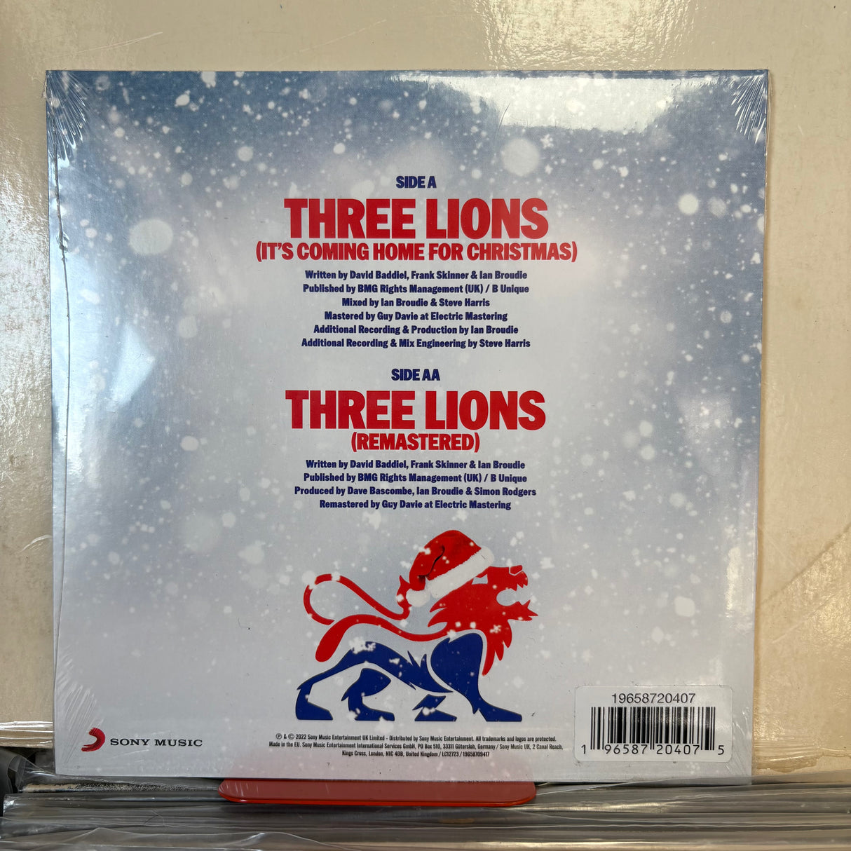 Baddiel, Skinner & The Lightening Seeds - Three Lions (It’s Coming Home For Christmas) Signed Vinyl
