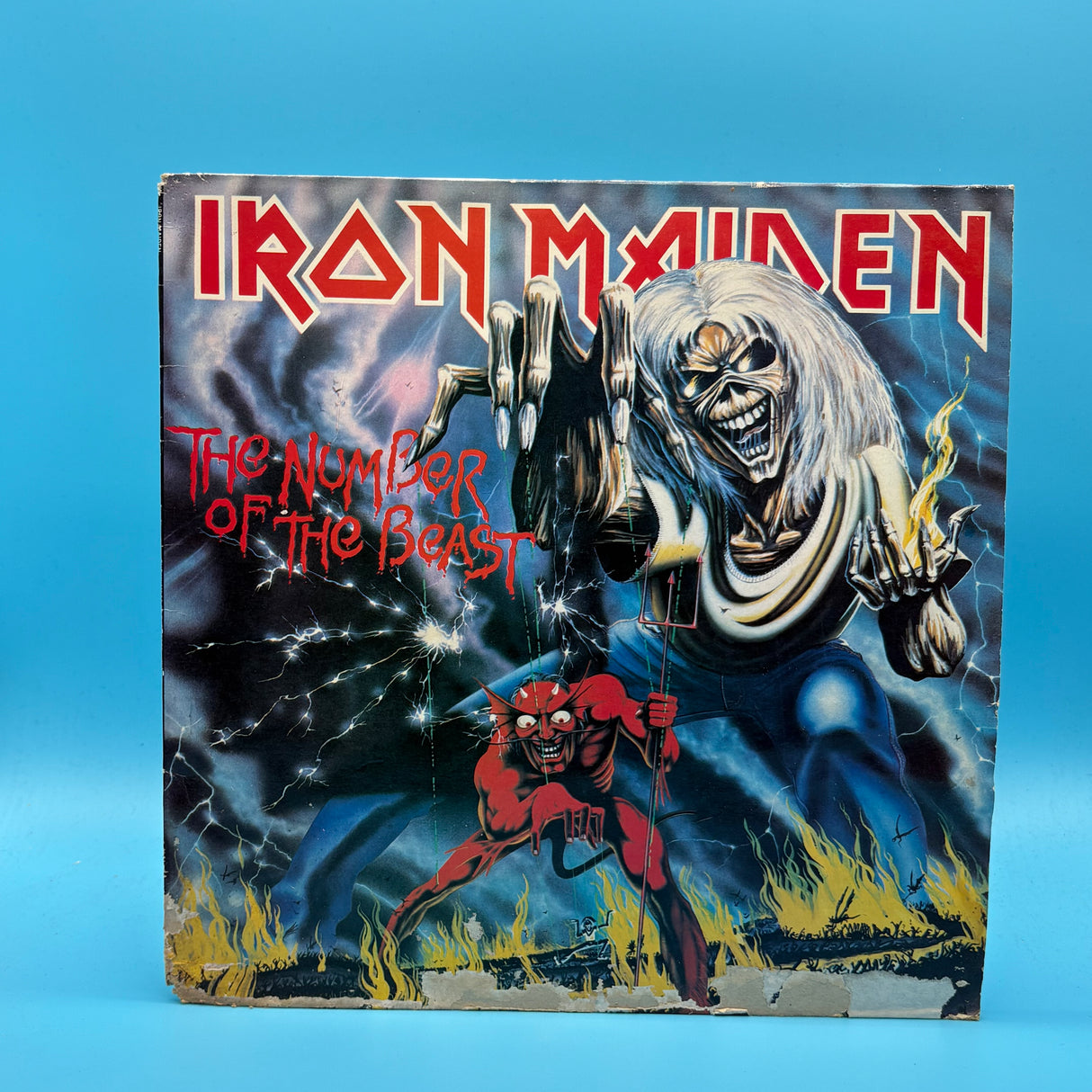 Iron Maiden - The Number Of The Beast DAMAGE SLEEVE Vinyl