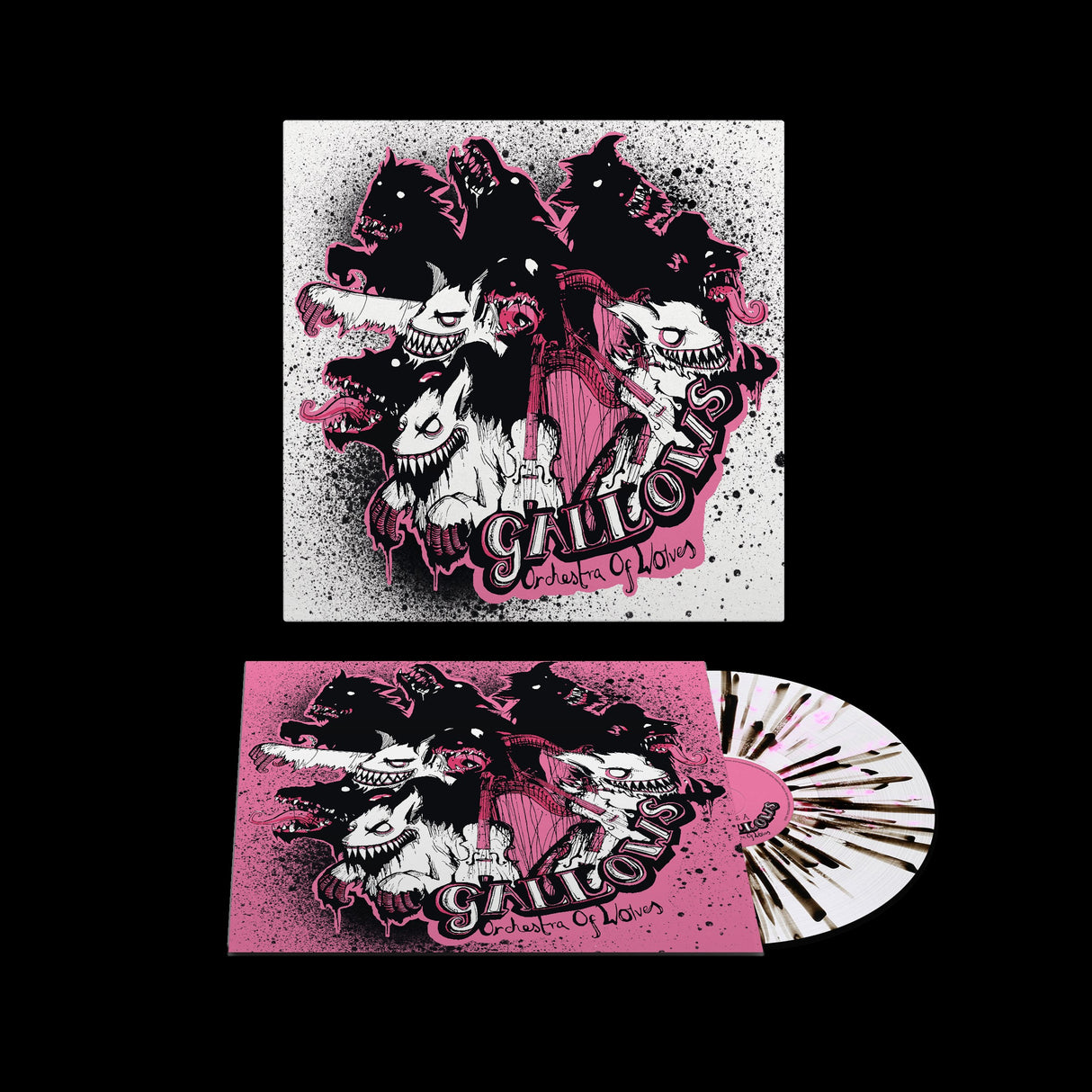 Gallows - Orchestra Of Wolves Pink/Black Splatter Vinyl