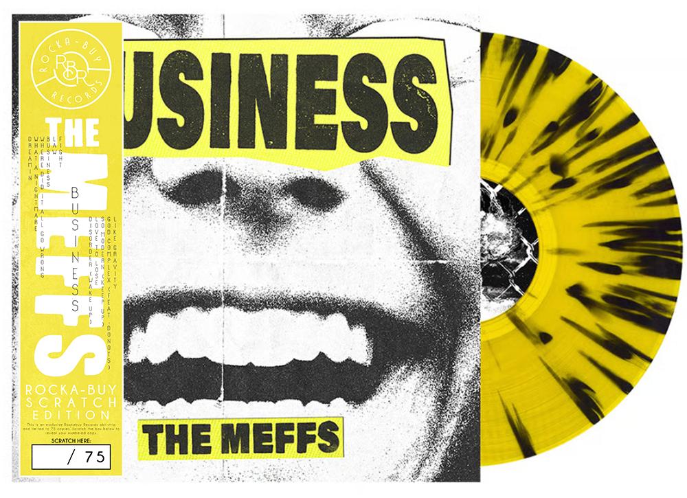 The Meffs - Business - Vinyl/Ticket Bundle - Exclusive Rockabuy Scratch Edition Vinyl