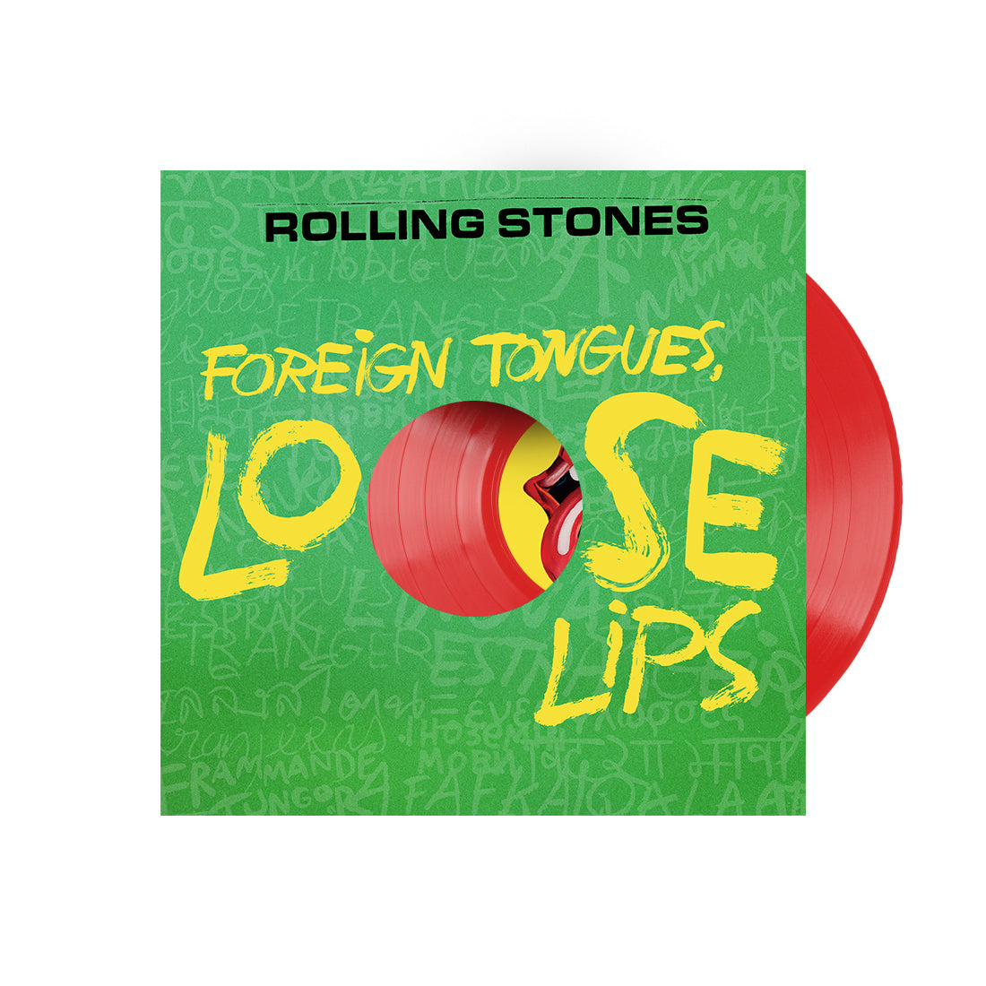 The Rolling Stones - Foreign Tongues, Loose Lips 12” Red Vinyl + CD
