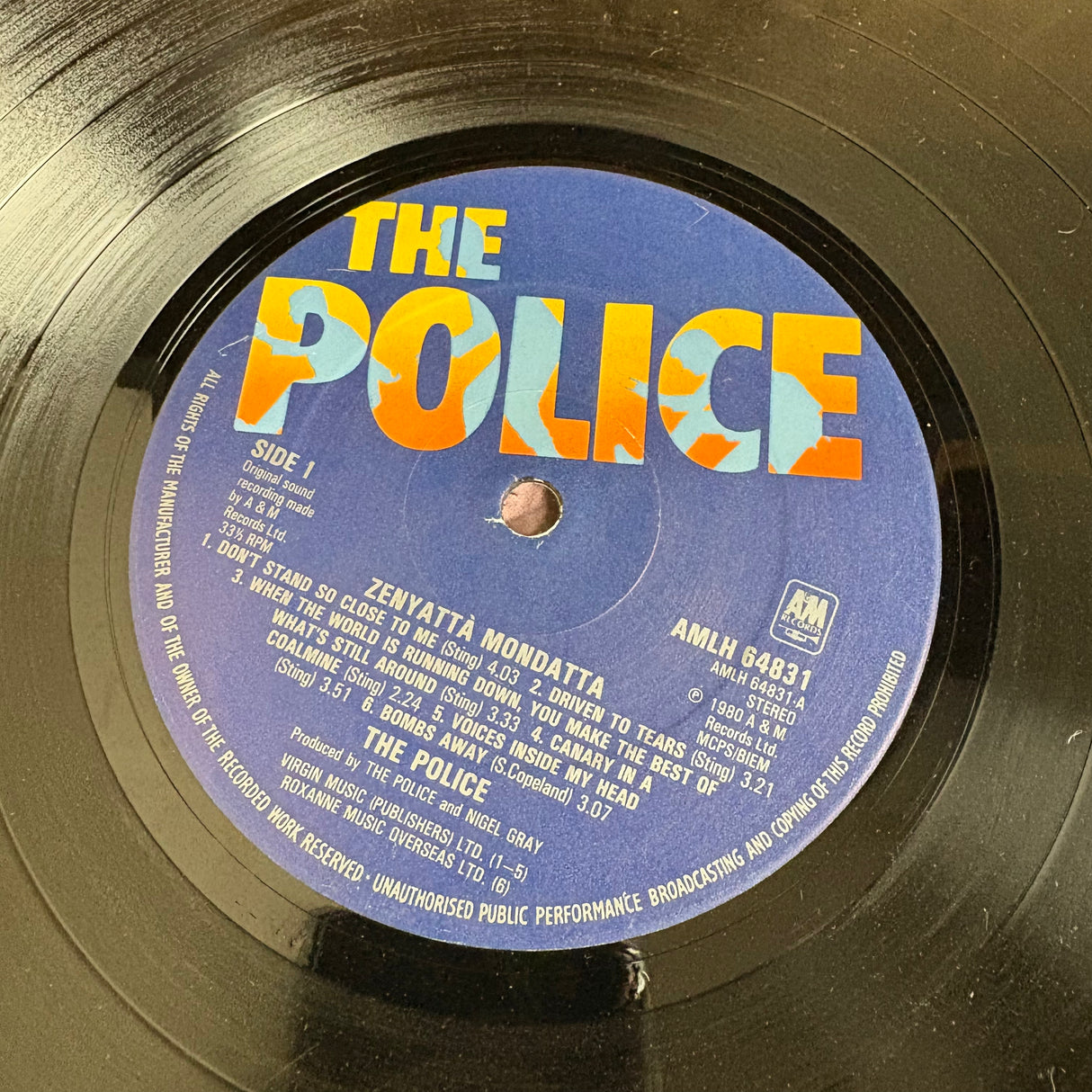 The Police - Zenyatta Mondata - VINYL