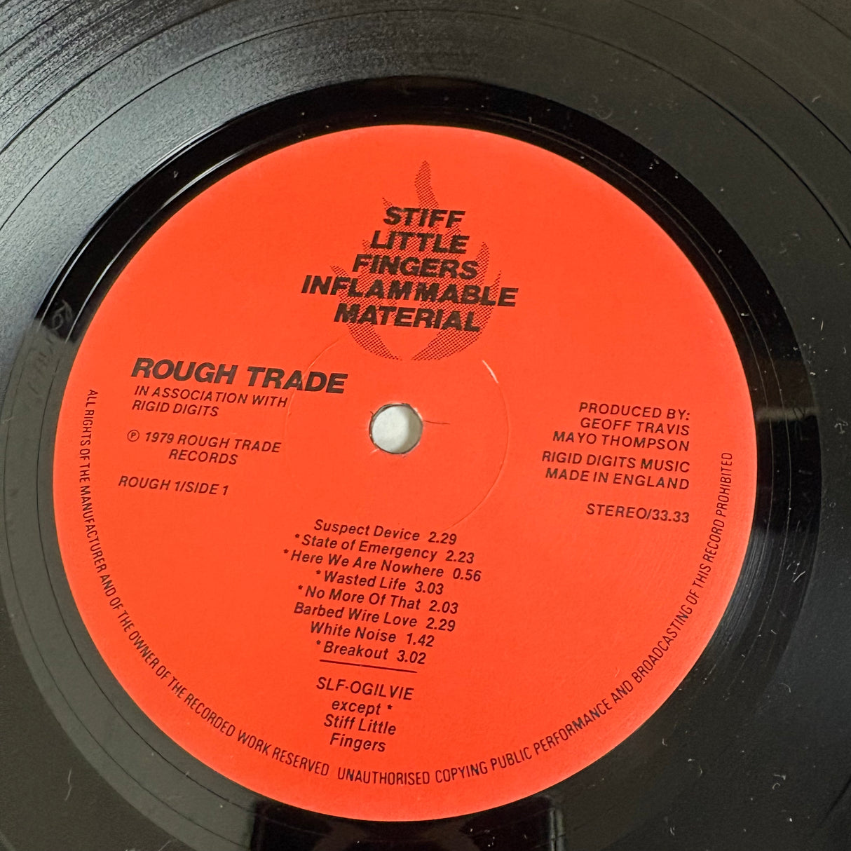 Stiff Little Fingers - Inflammable Material - VINYL