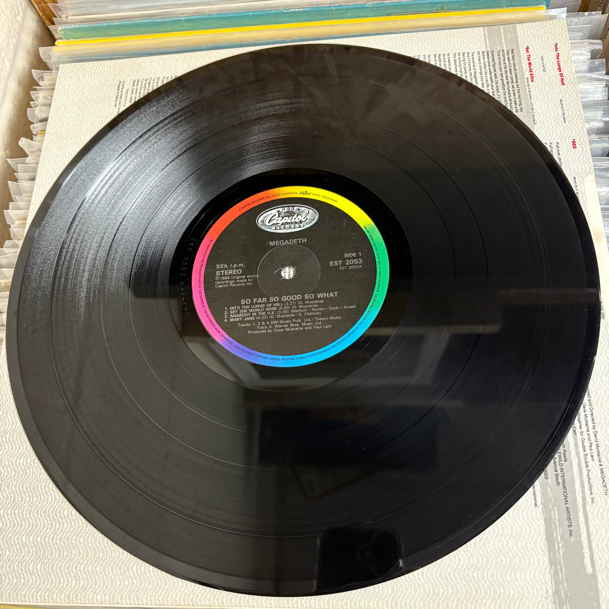 Megadeth - So far, So Good, So What? - VINYL