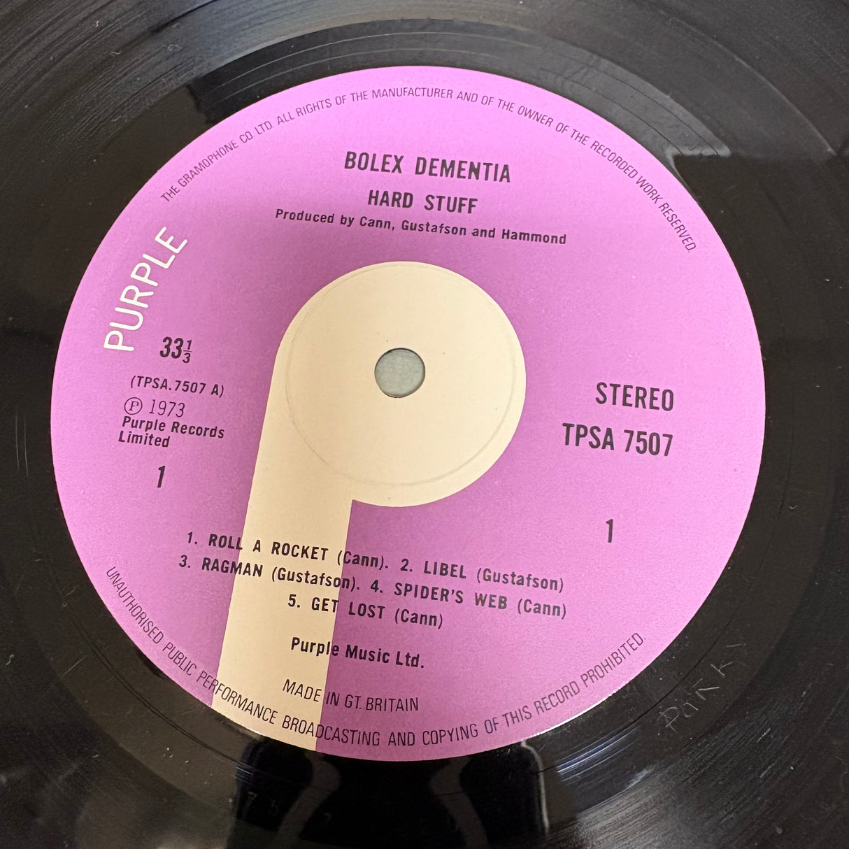 Bolex Dementia - Hard Stuff - VINYL