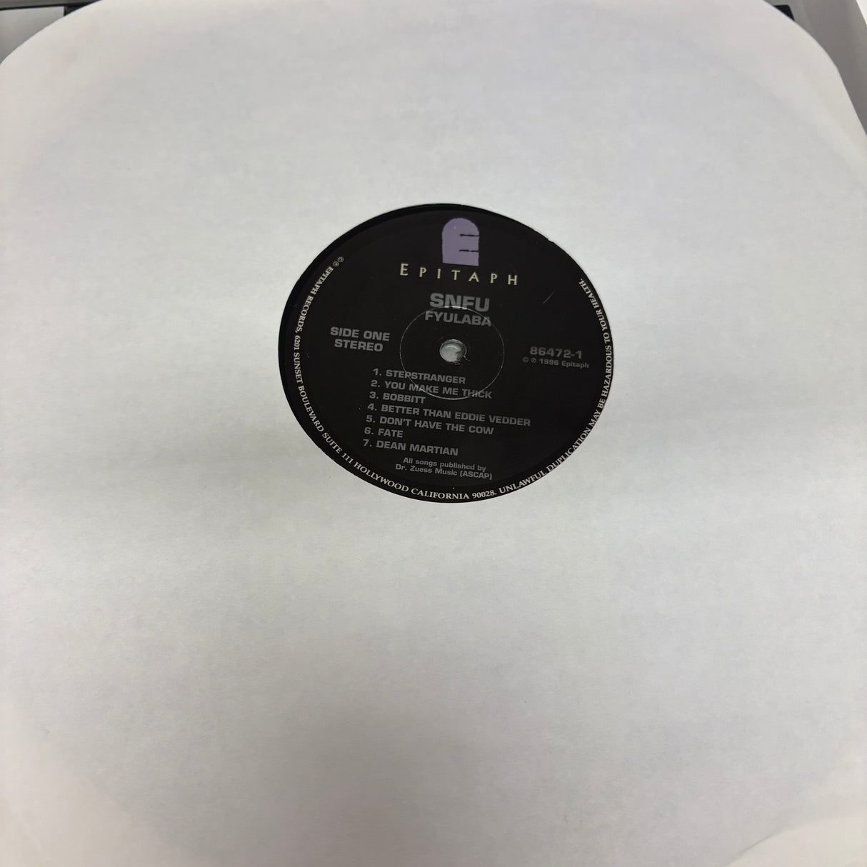 SNFU - FYULABA - VINYL