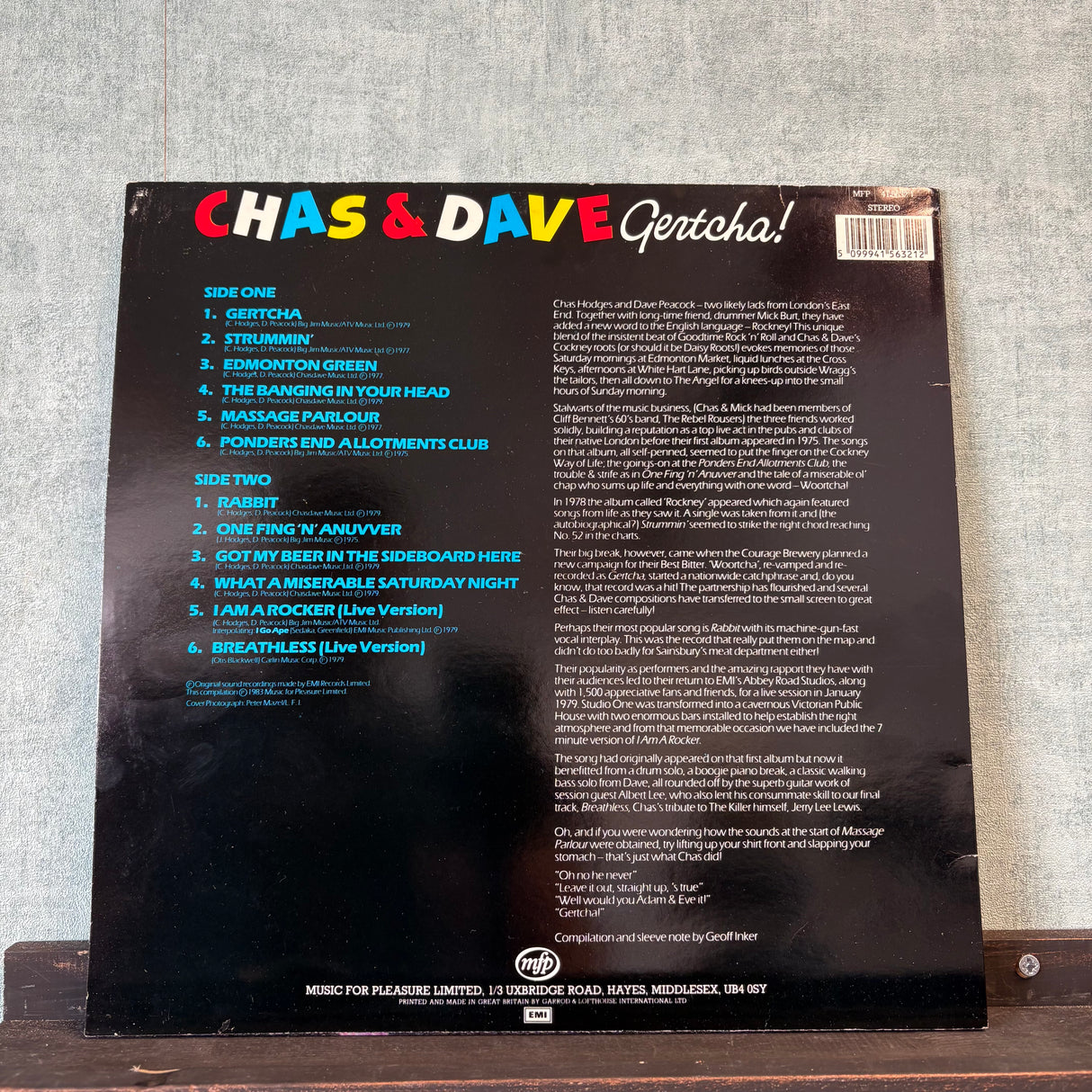 Chas And Dave - Gertcha Vinyl