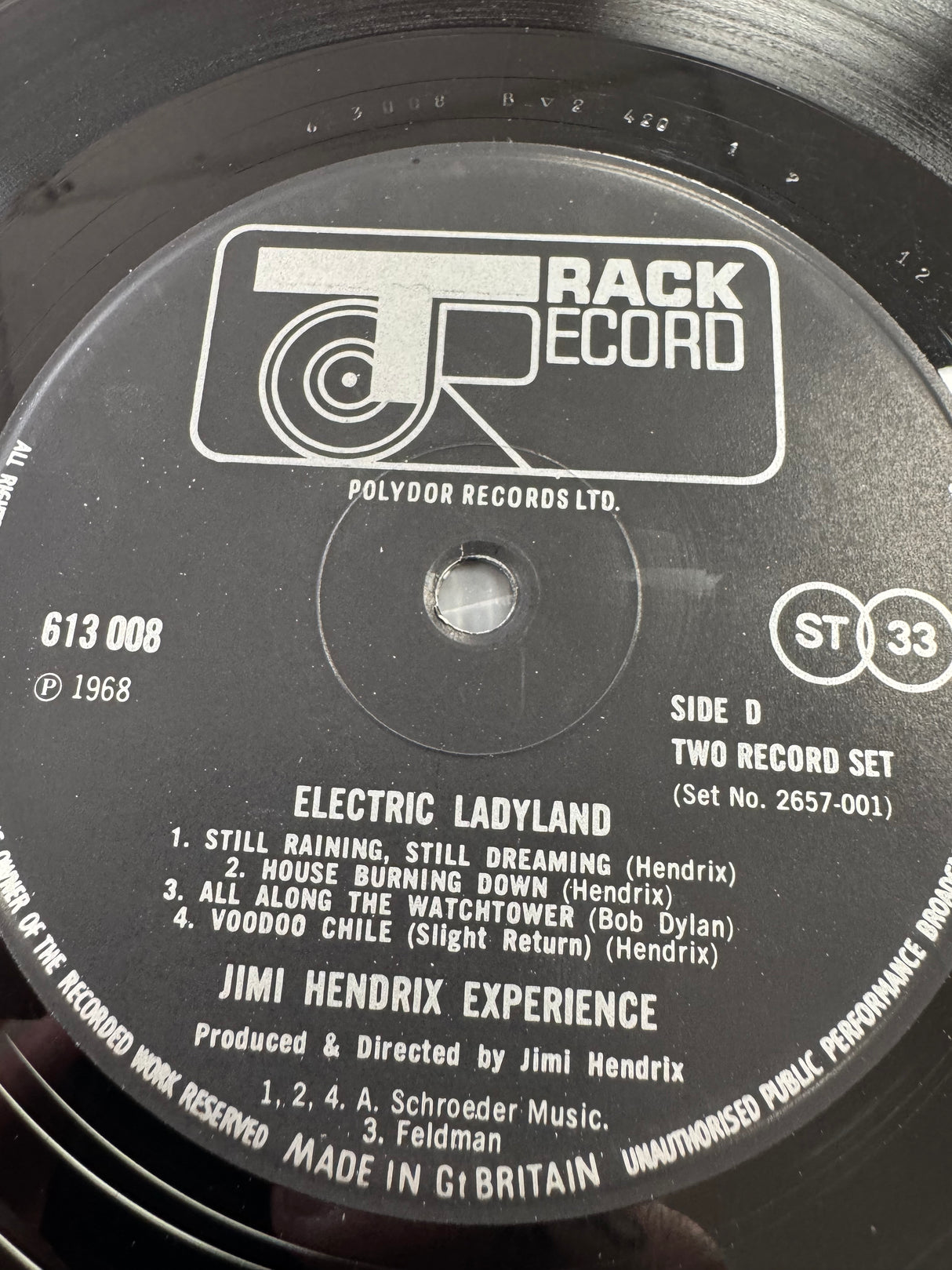 Jimi Hendrix - Electric Ladyland - Track Records - VG++