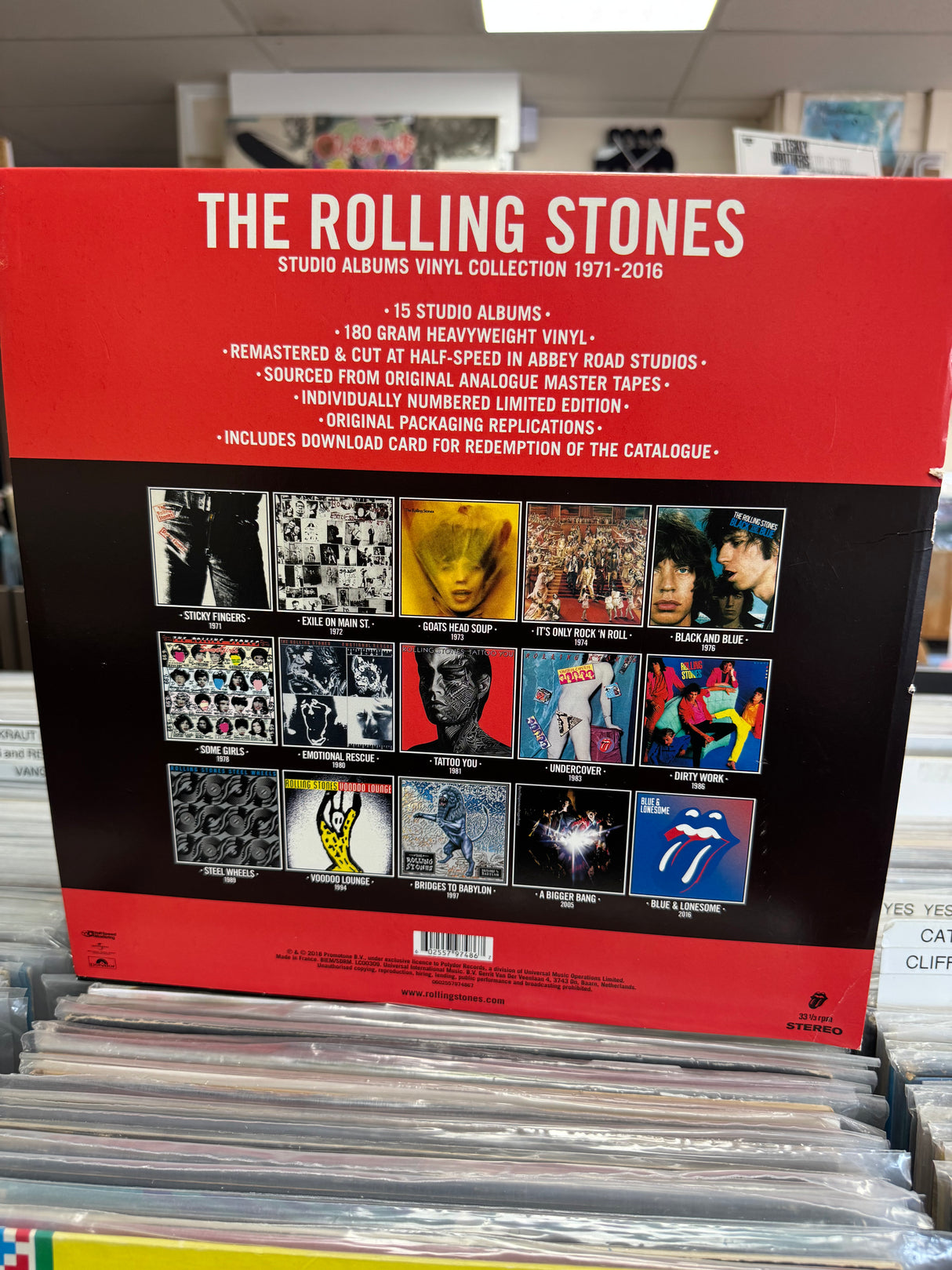 The Rolling Stones - Studio Album Vinyl Collection Boxset - 1971-2016