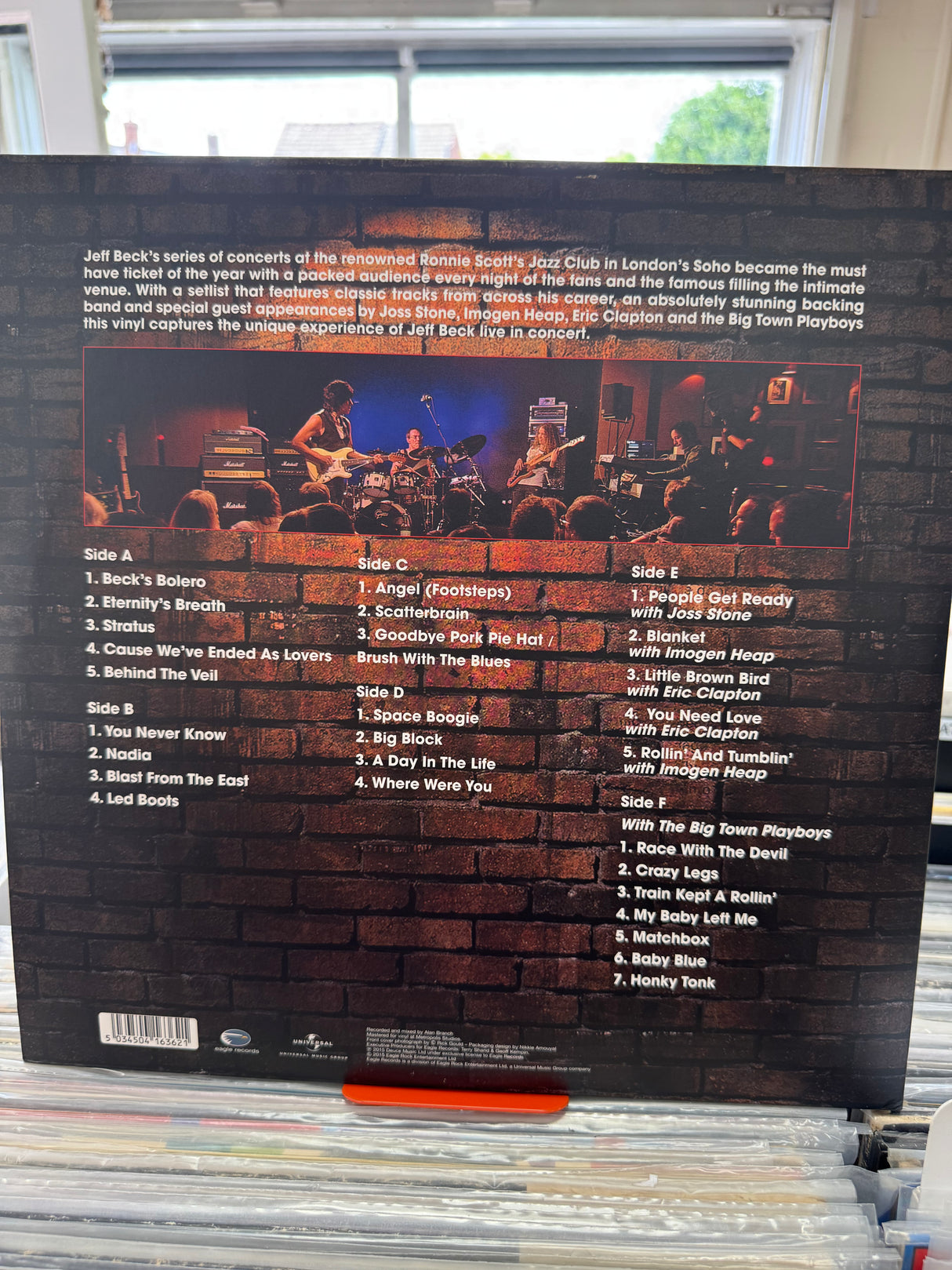 Jeff Beck - Live at Ronnie Scotts - 3LP - EX