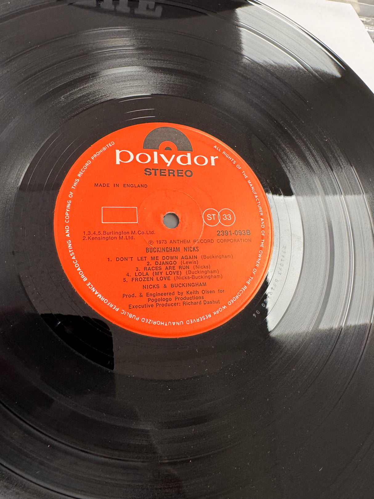 Buckingham Nicks - 1973 - USA Press - EX+