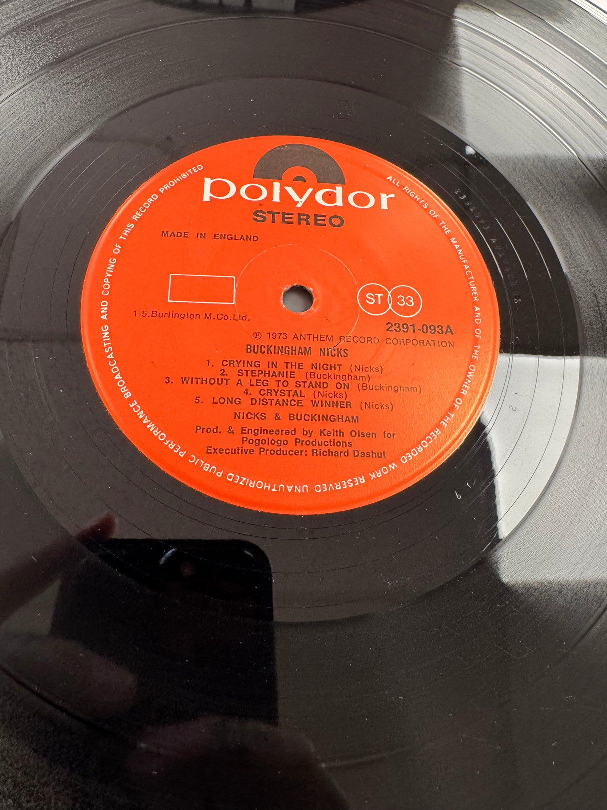 Buckingham Nicks - 1973 - USA Press - EX+