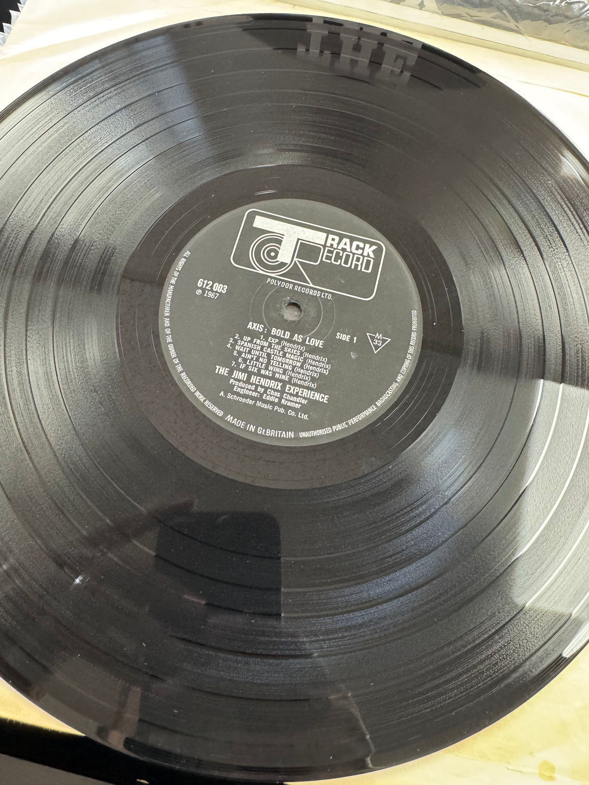 Jimi Hendrix - Axis Bold as Love - Original Mono Track 1967 - Complete - VG++/EX