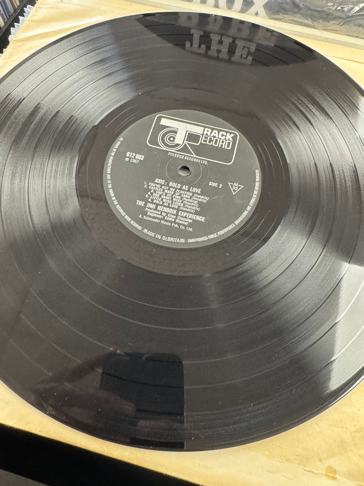 Jimi Hendrix - Axis Bold as Love - Original Mono Track 1967 - Complete - VG++/EX