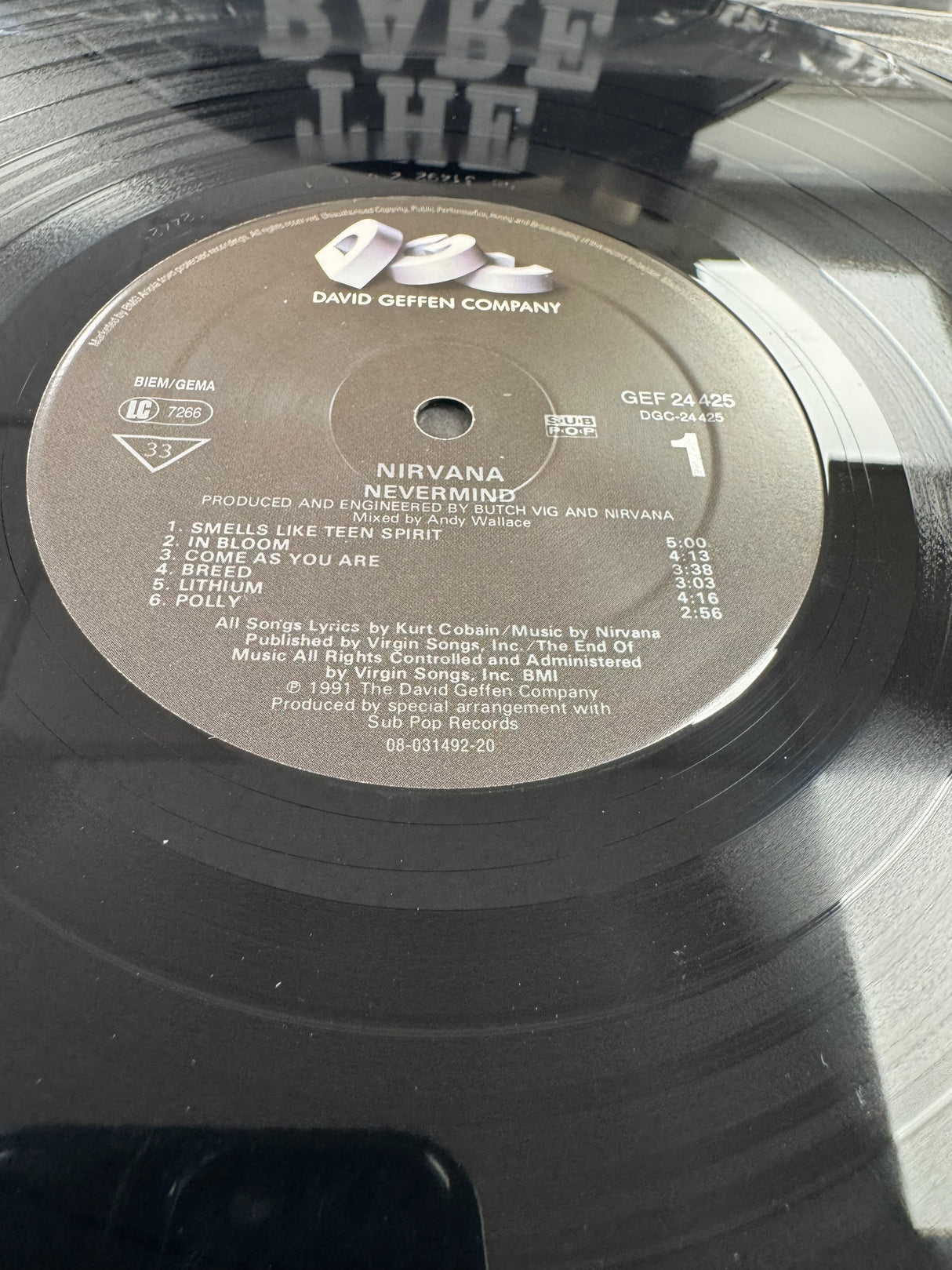 Nirvana - Nevermind - Original 1991 - EX