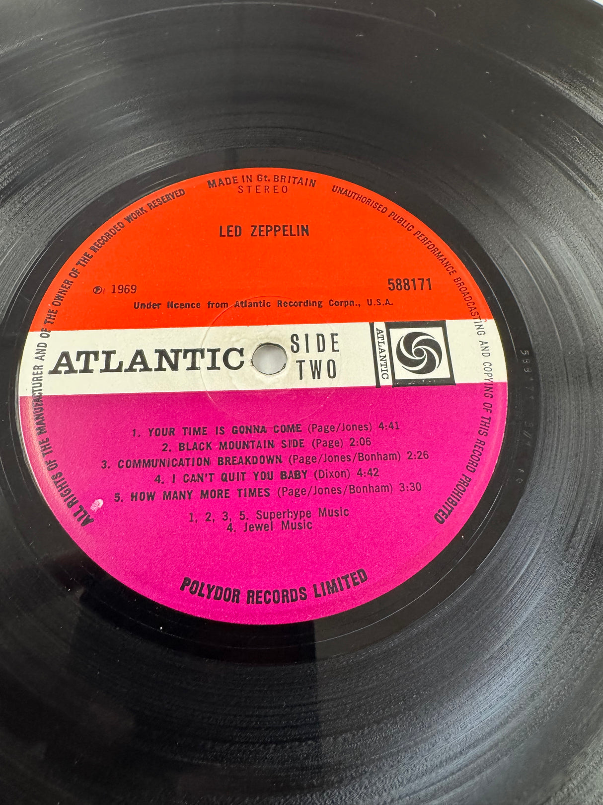 Led Zeppelin - Led Zeppelin 1 - Turquoise Sleeve - VG++