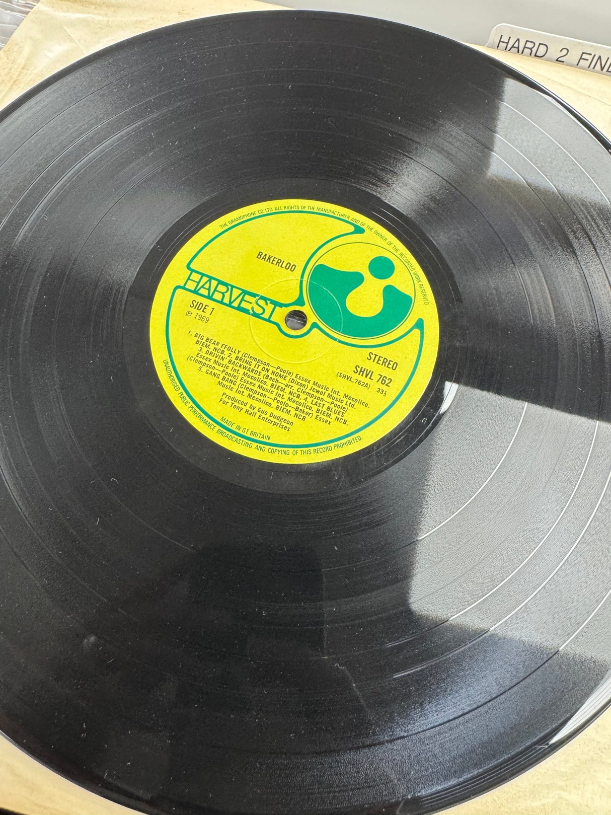 Bakerloo - Bakerloo - 1969 - Original Harvest - VG++/EX