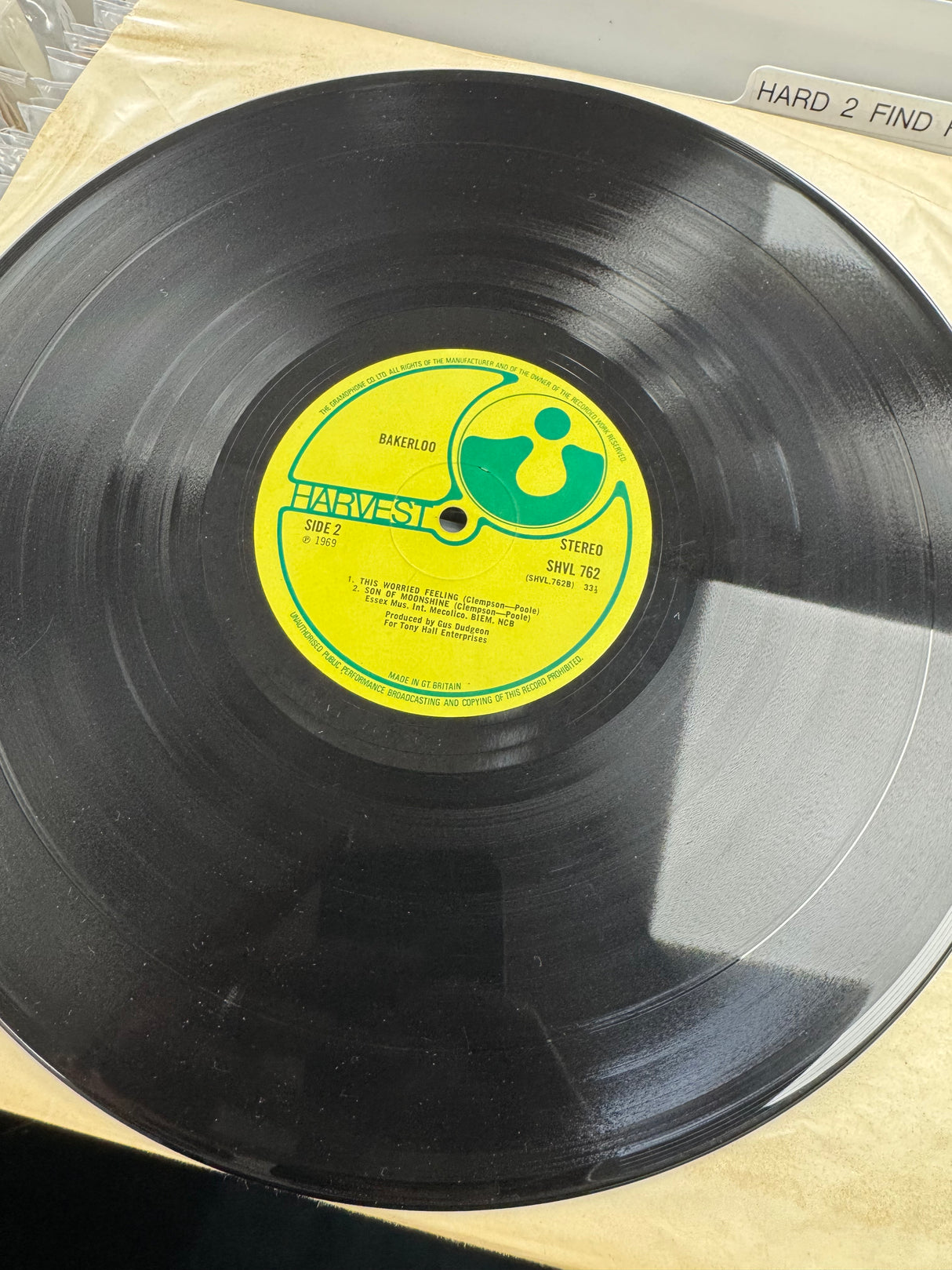 Bakerloo - Bakerloo - 1969 - Original Harvest - VG++/EX