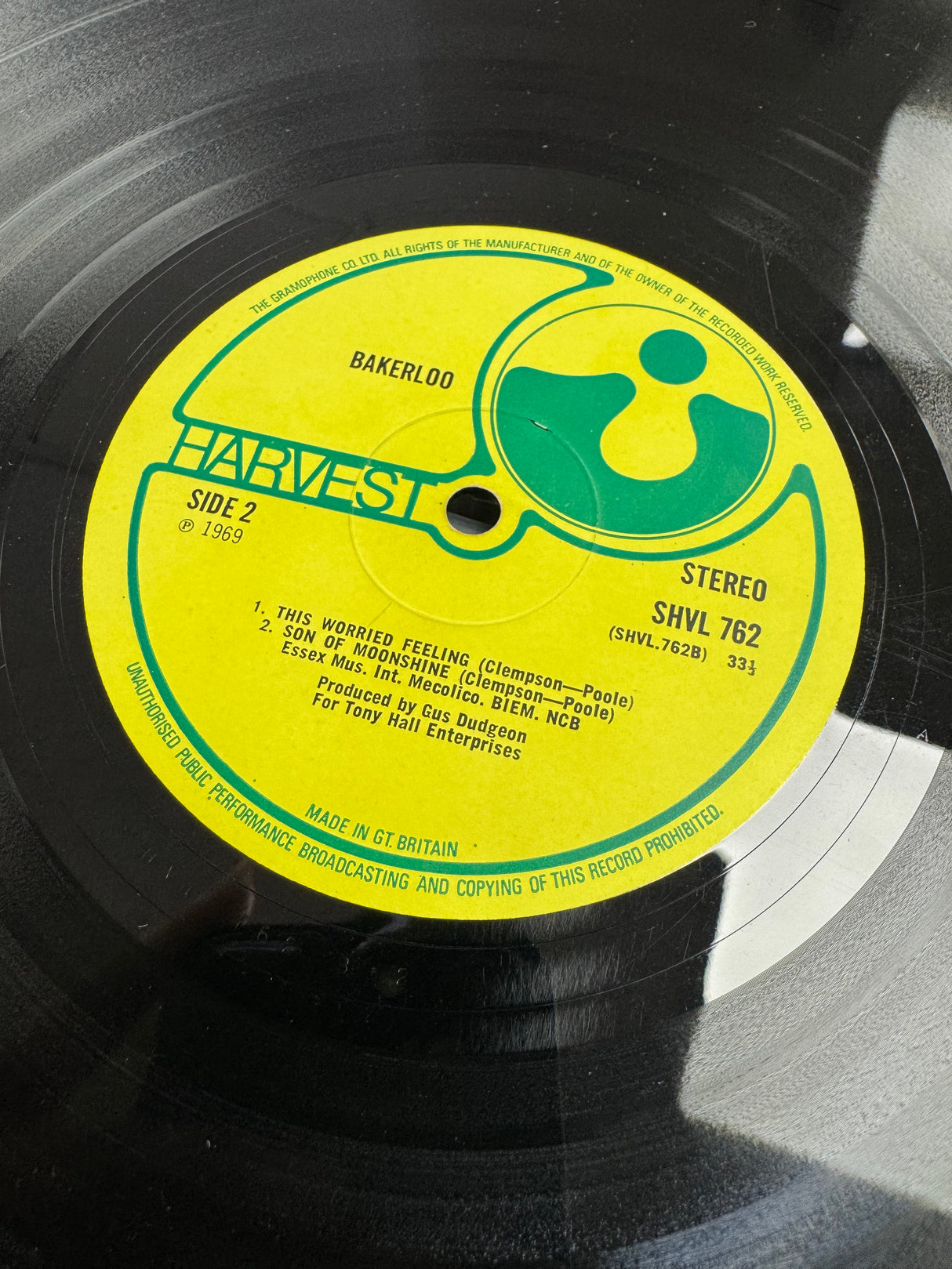 Bakerloo - Bakerloo - 1969 - Original Harvest - VG++/EX