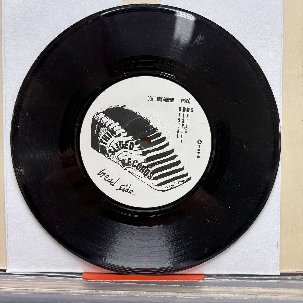 V.D.U.'s - Don't Cry For Me - 7 inch Single - VINYL