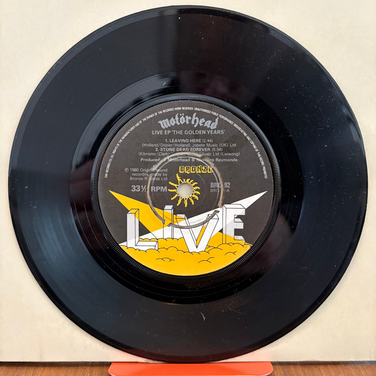 Motörhead - 'The Golden Years' - Live EP - 7 inch Single - VINYL (Copy)