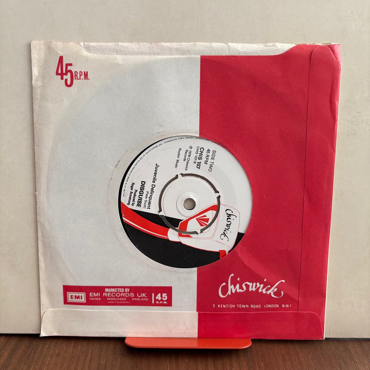 Disguise - Hey Baby - Advance Copy - 7 inch Single - VINYL