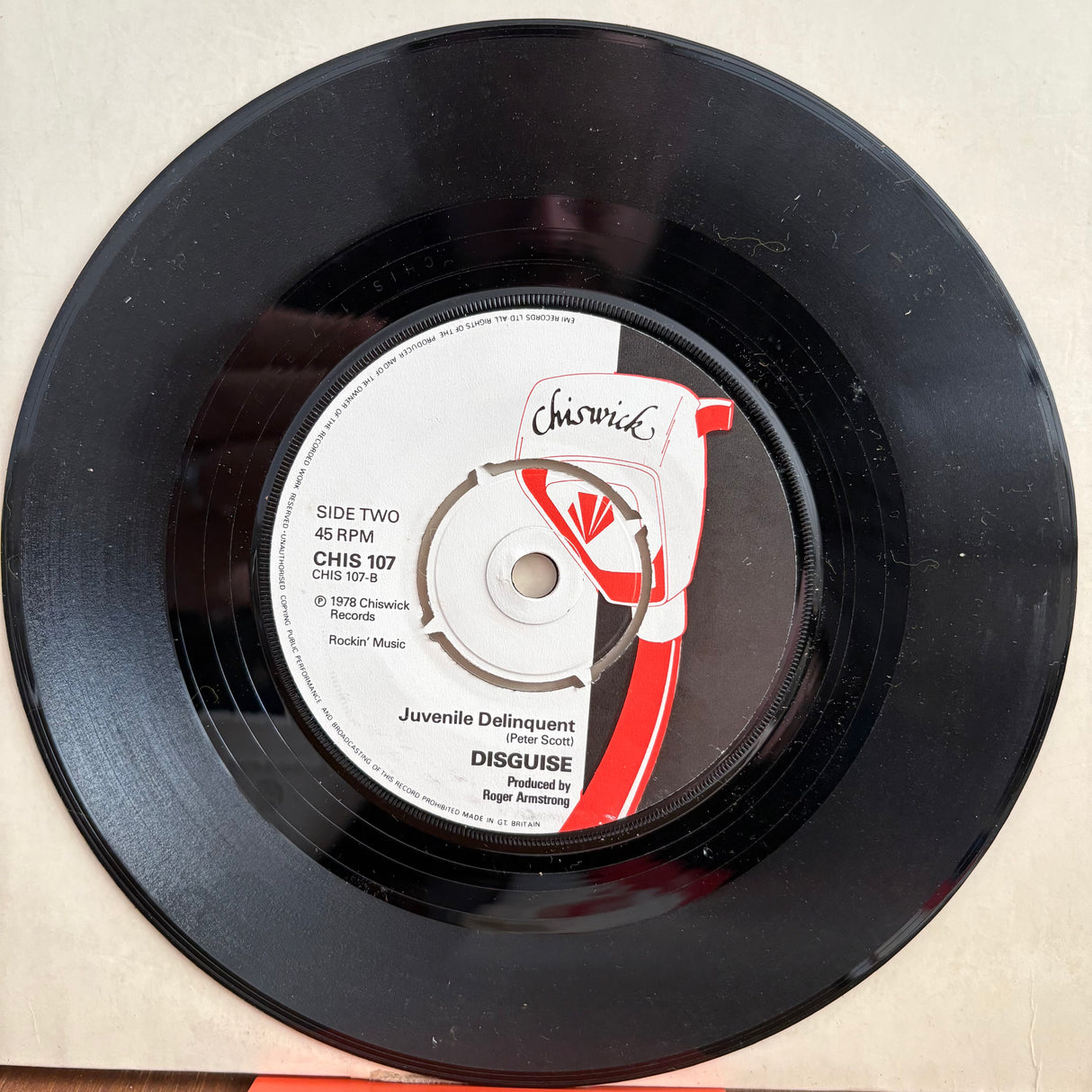 Disguise - Hey Baby - Advance Copy - 7 inch Single - VINYL