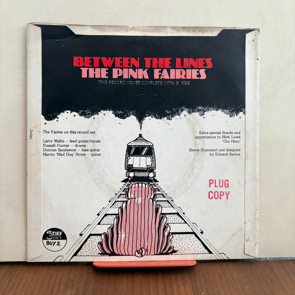 The Pink Fairies - Between The Lines - Plug Copy - 7 inch Single - VINYL