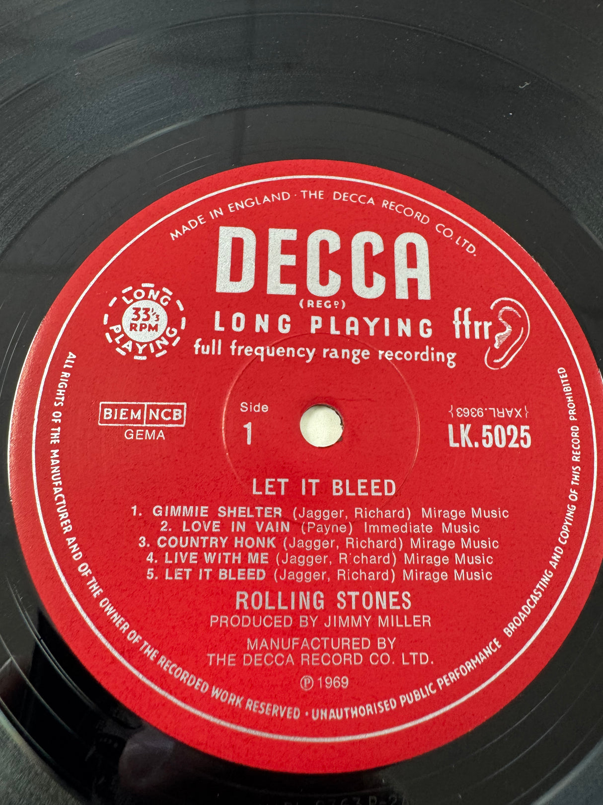 The Rolling Stones - Let it Bleed - Original Complete Mono - EX+/NM