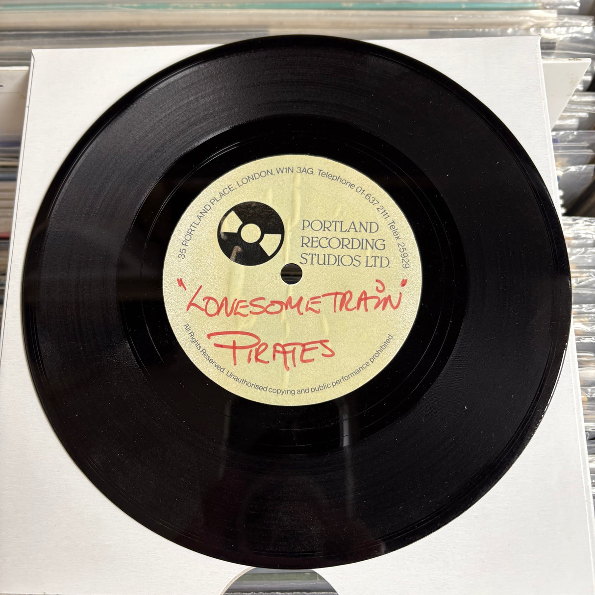 Pirates - Lonesome Train - Portland Acetate - 7 inch Single - VINYL