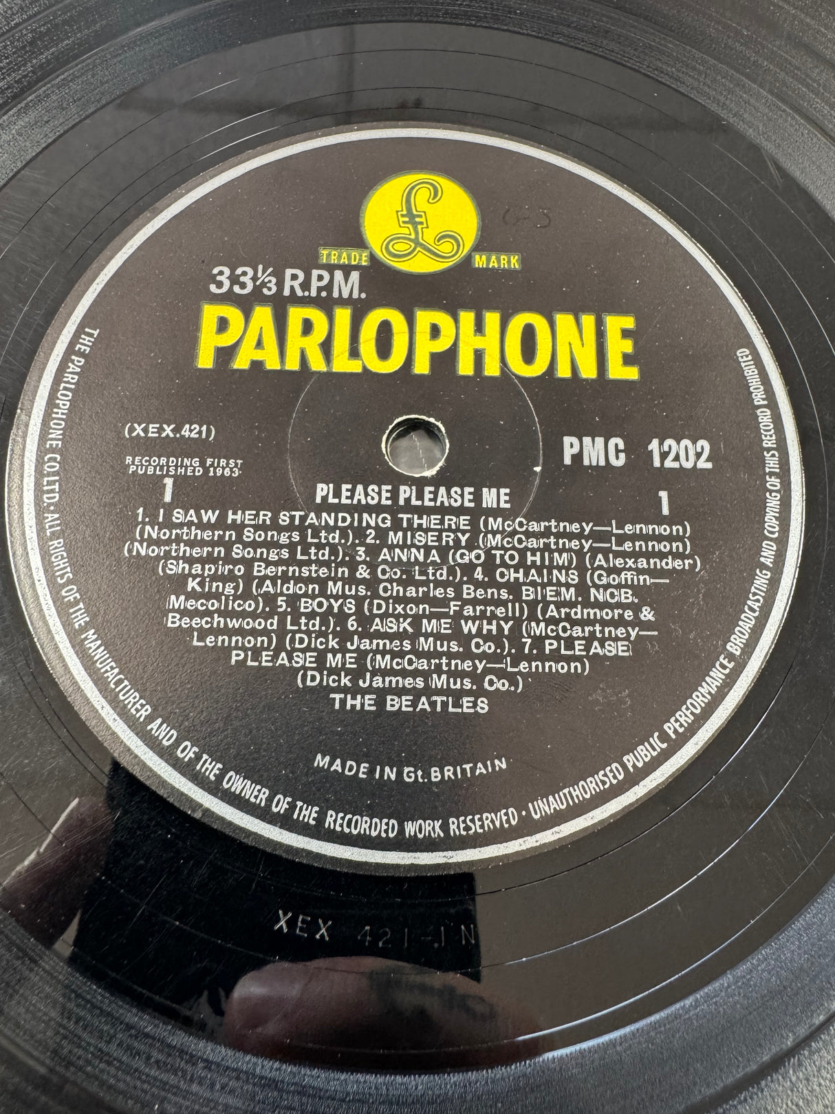 The Beatles - Please Please Me - NM Sleeve/EX Vinyl