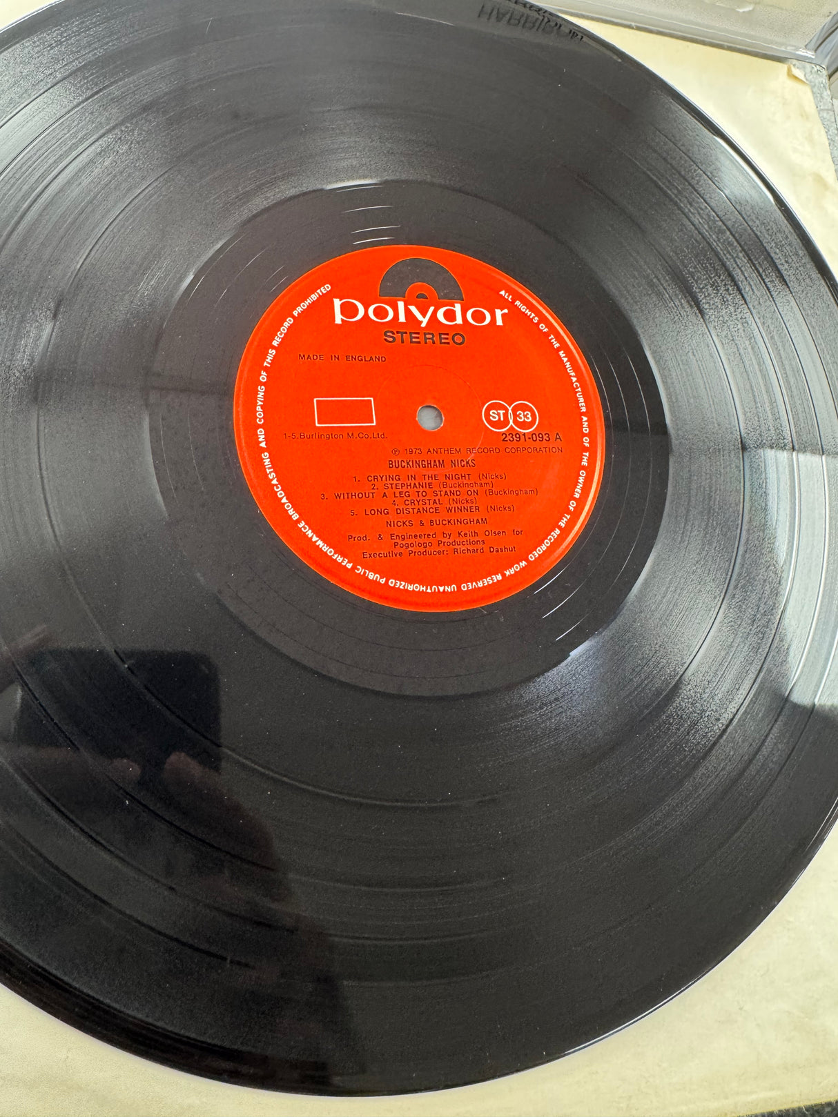 Buckingham Nicks - Original UK 1973 Press - EX