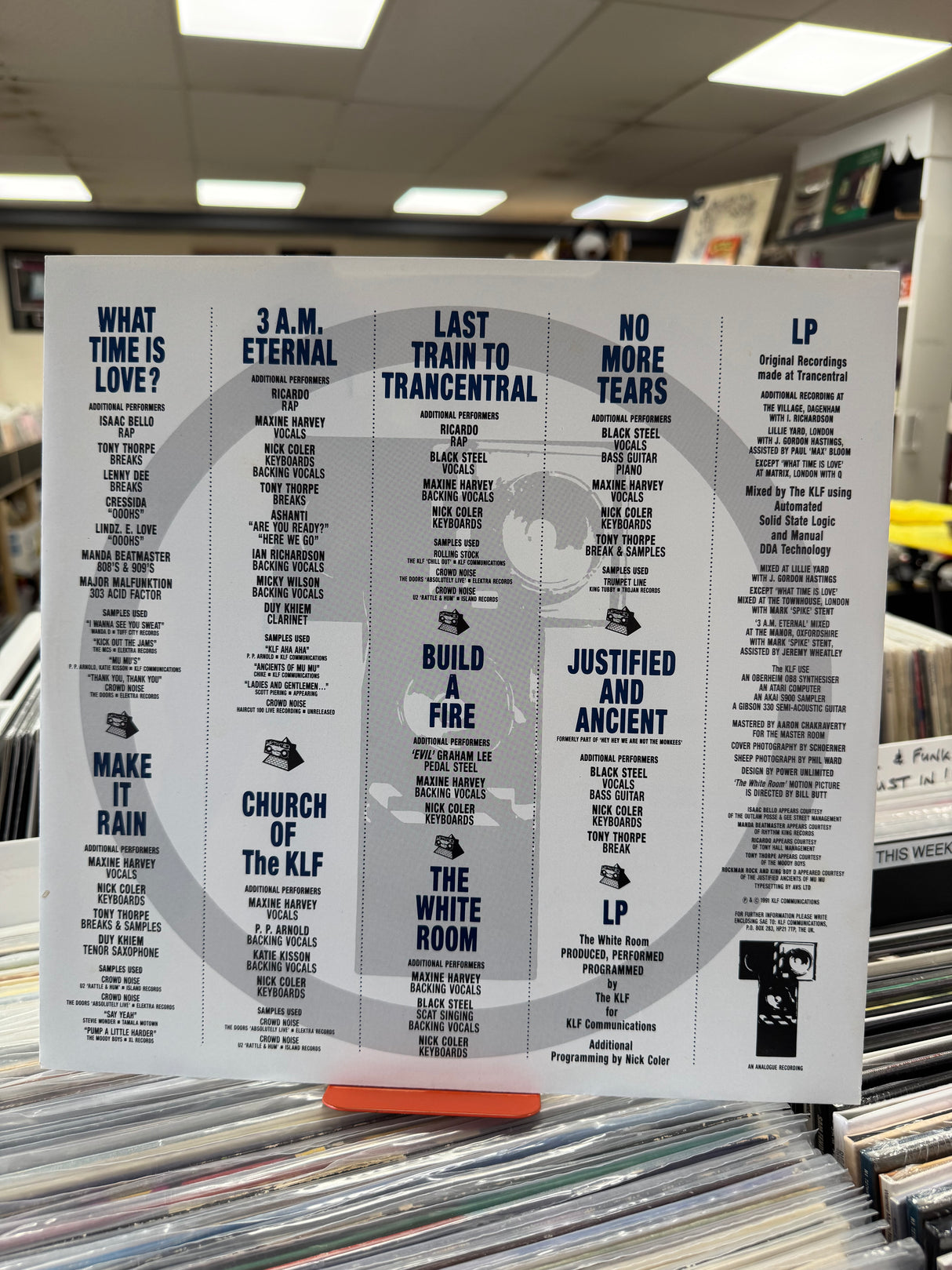 The KLF - The White Room - Original 1991 - EX