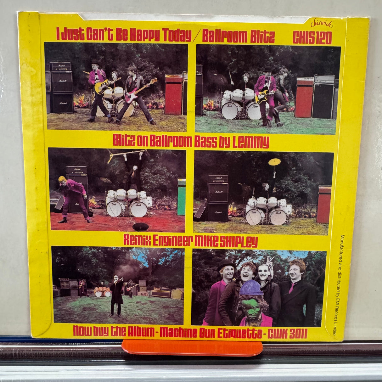 The Damned - I Just Can't Be Happy Today - 7 Inch Single - VINYL