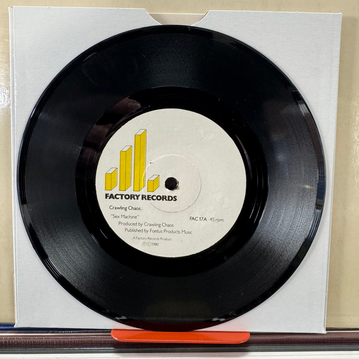 Crawling Chaos - Sex Machine FAC17 - 7 Inch Single - VINYL