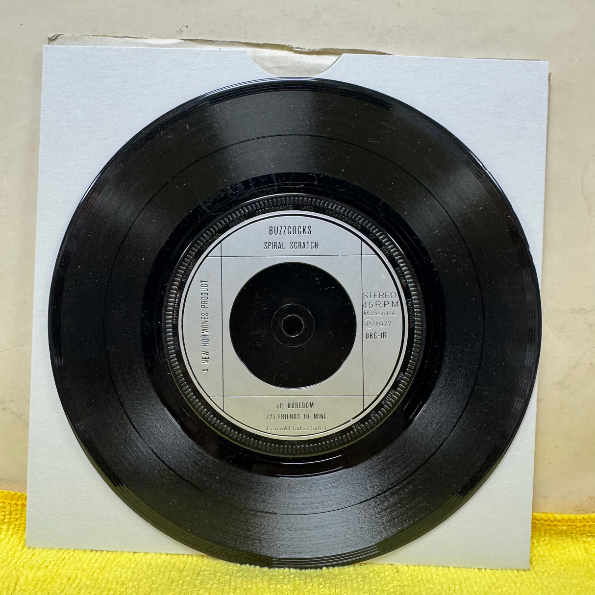 Buzzcocks - Spiral Scratch - 7 inch Single - FIRST PRESS VINYL