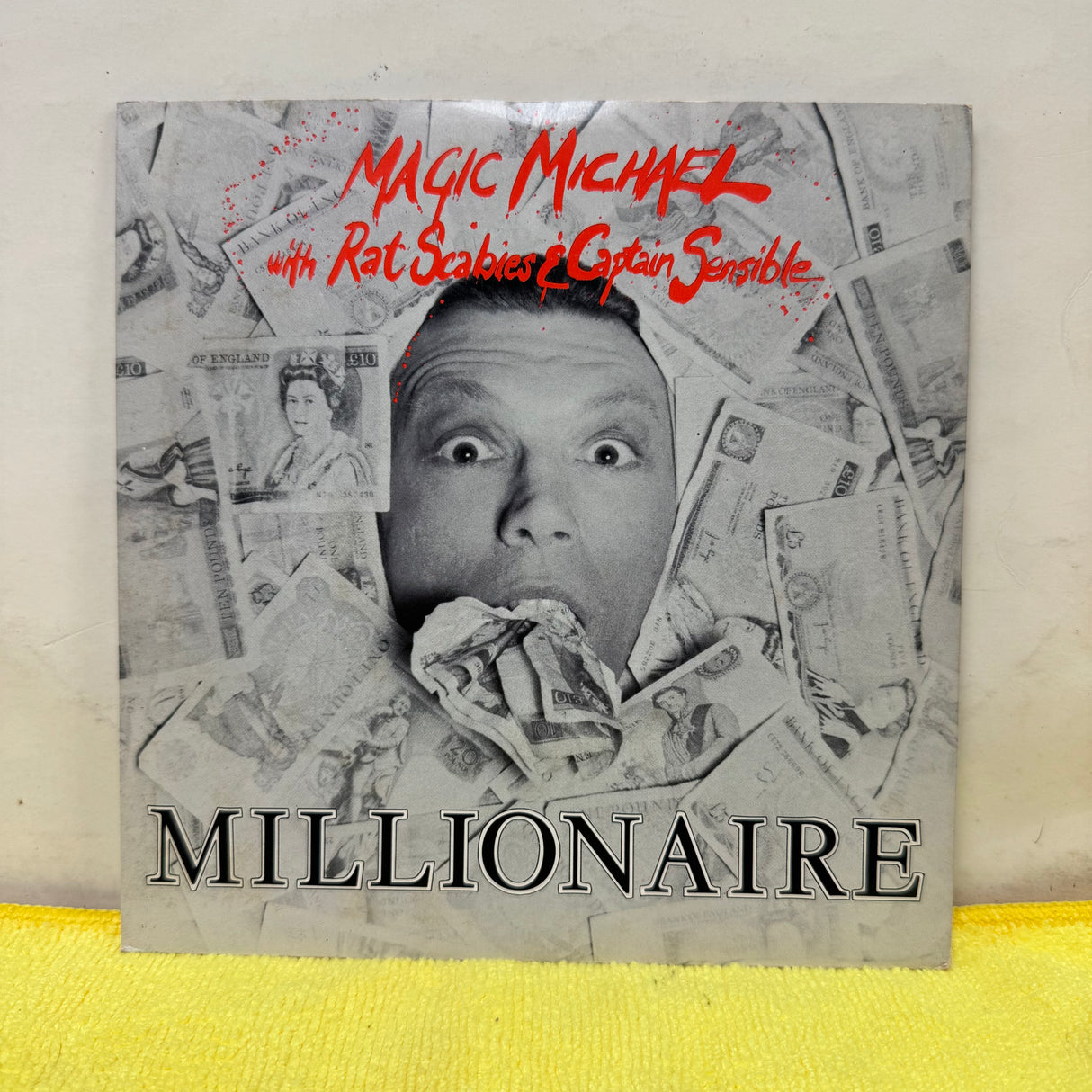 Magic Michael With Rat Scabies & Captain Sensible - Millionaire - 7 inch Single - VINYL