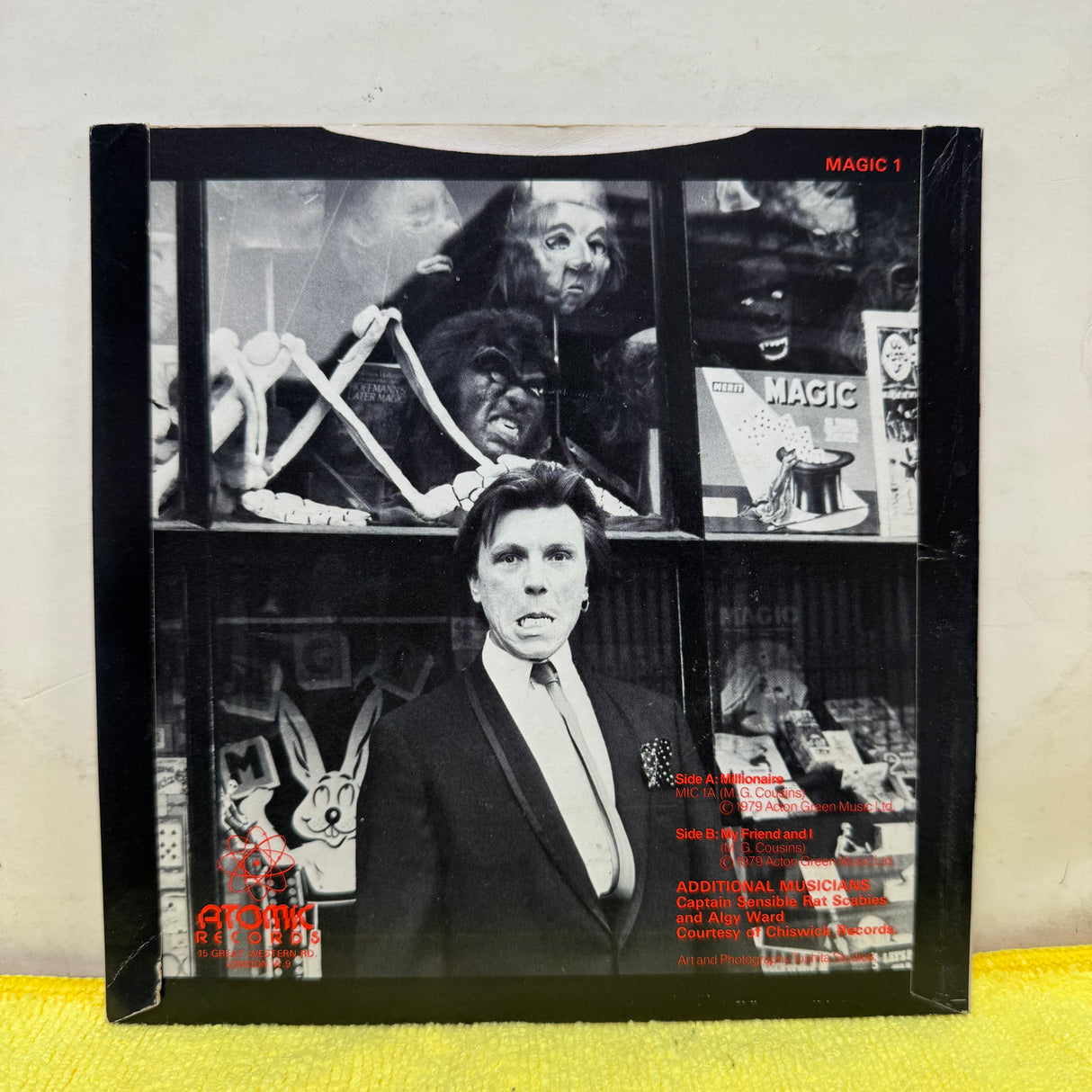 Magic Michael With Rat Scabies & Captain Sensible - Millionaire - 7 inch Single - VINYL