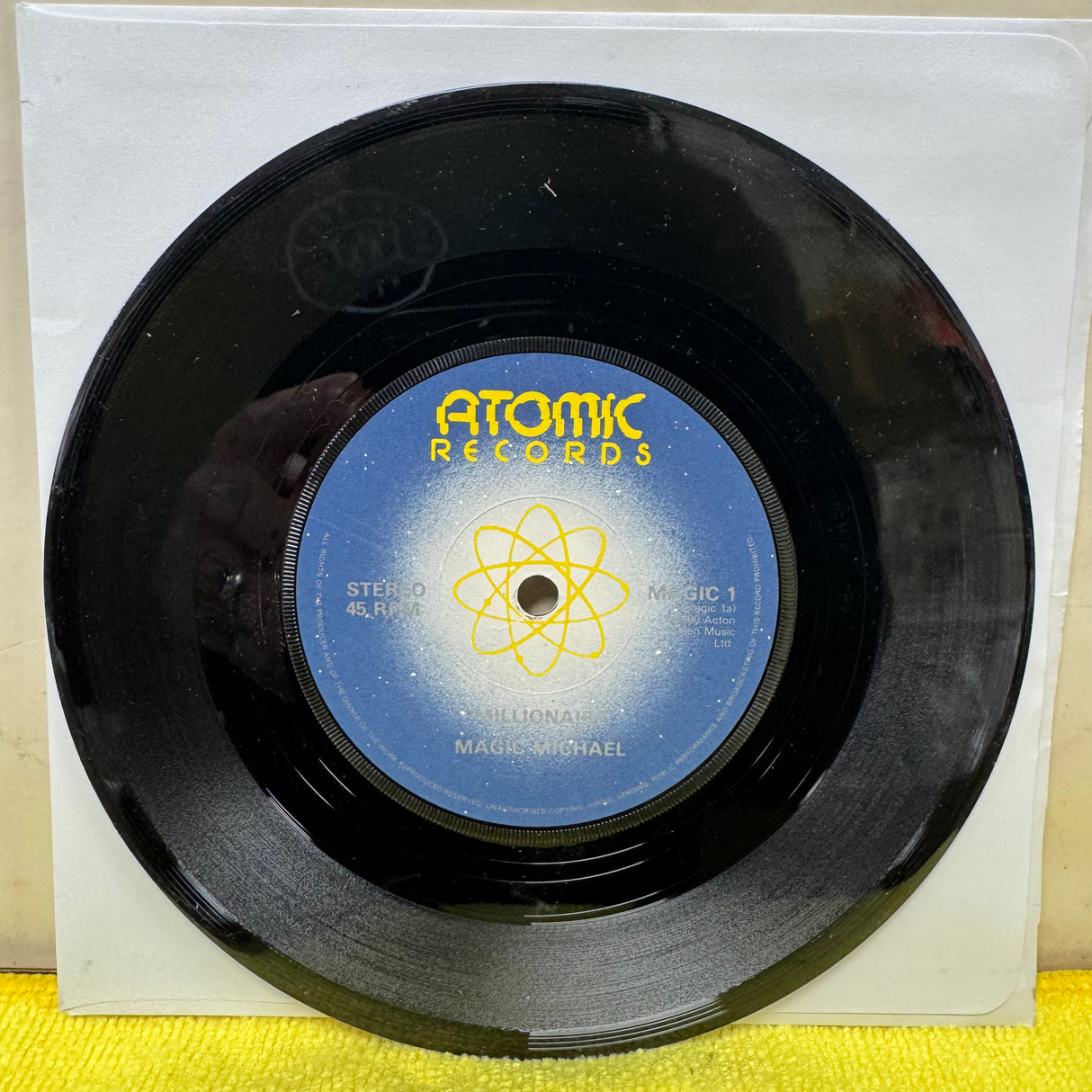 Magic Michael With Rat Scabies & Captain Sensible - Millionaire - 7 inch Single - VINYL