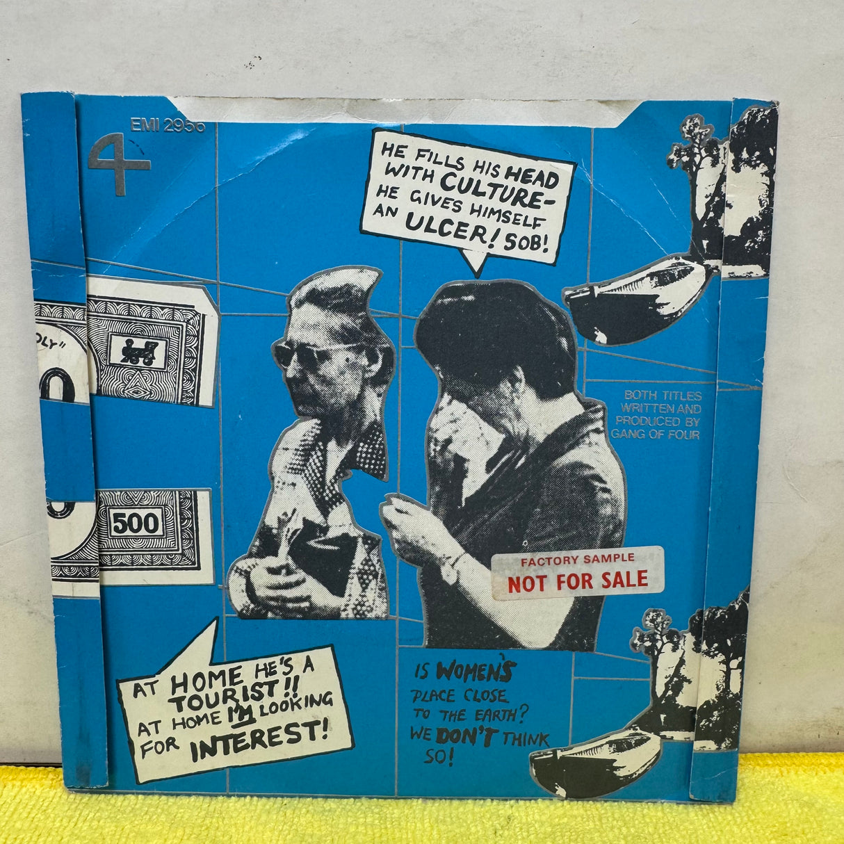 Gang of four - At Home He's A Tourist - Factory Sample - 7 inch Single - VINYL