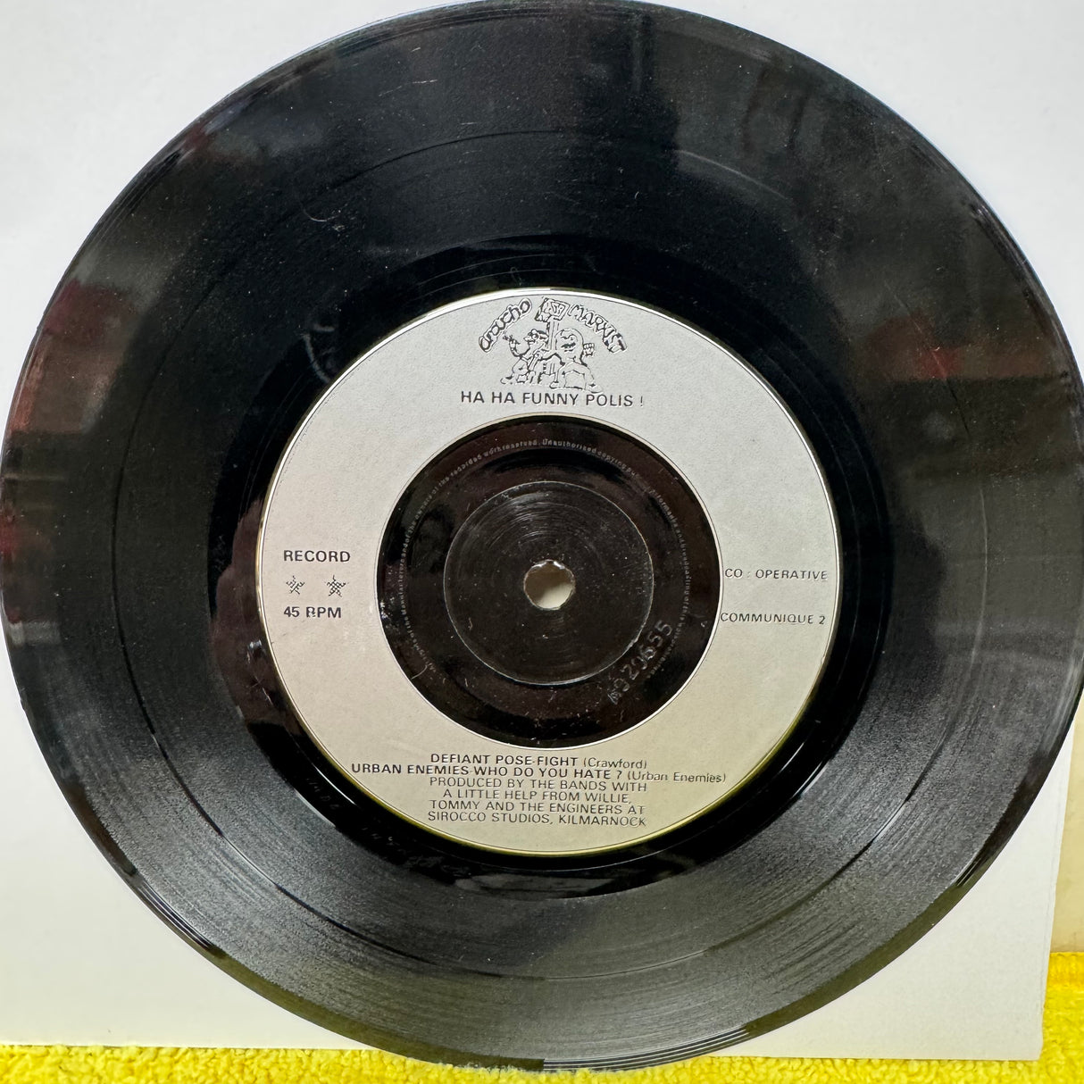 Ha! Ha! Funny Polis - Defiant Pose-Fight - 7 inch Single - VINYL