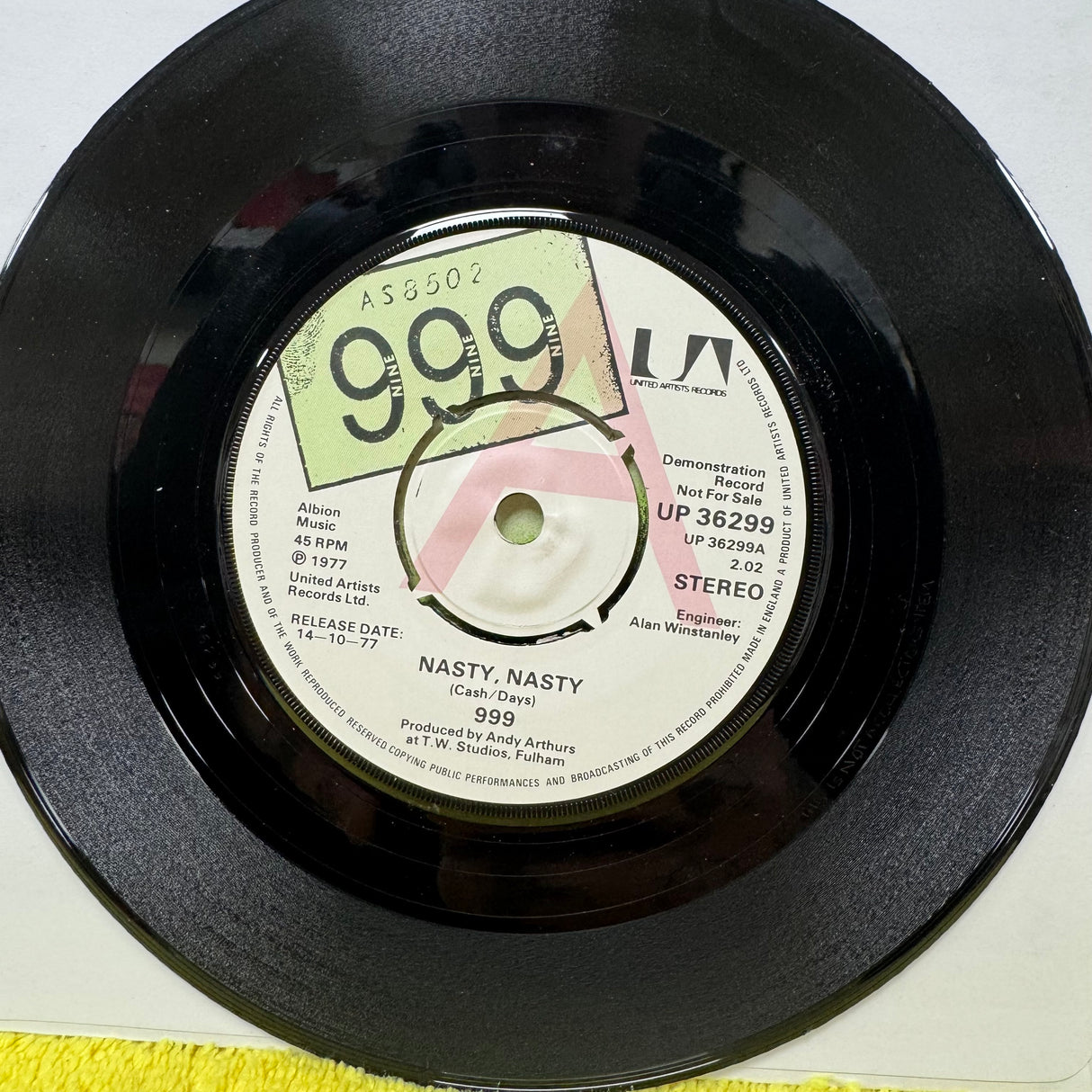 999 - Nasty Nasty - Promo - 7 inch Single - VINYL