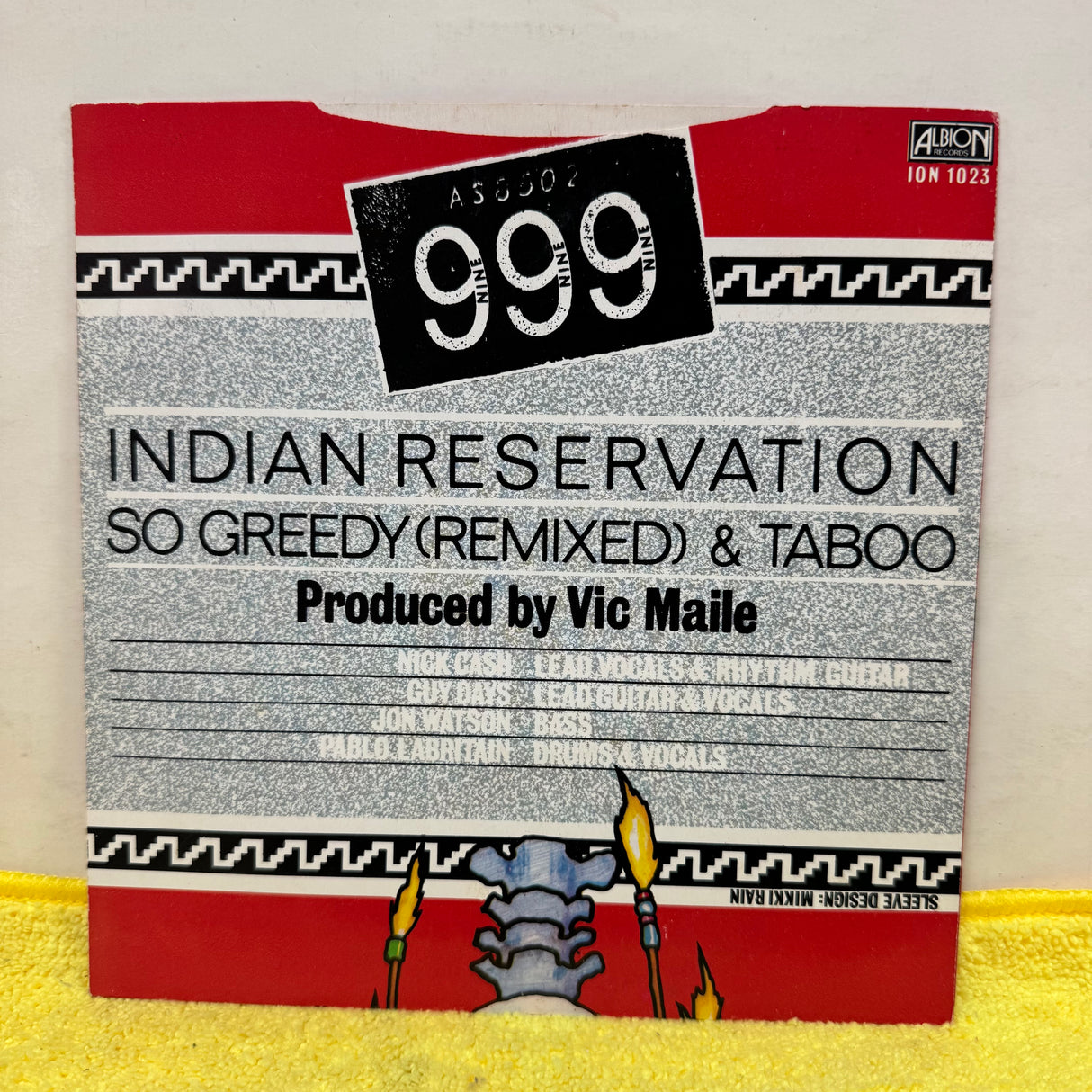 999 - Indian Reservation - A Label Demo - 7 inch Single - VINYL
